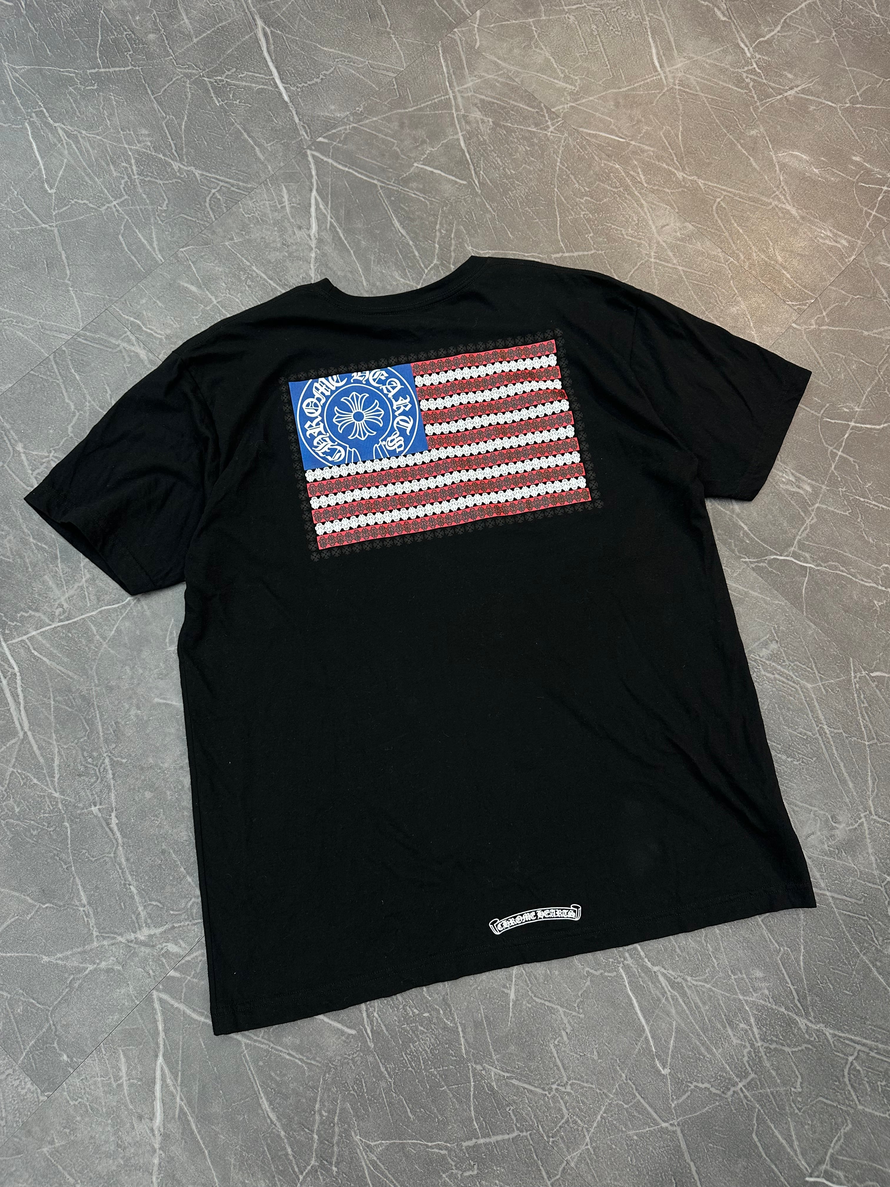 Chrome Hearts American Flag Dagger Tee