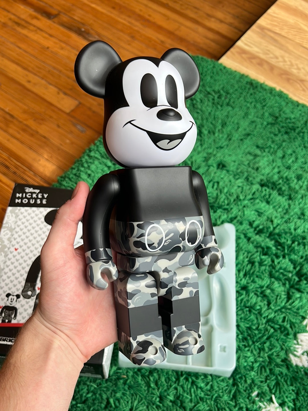 Bearbrick x Bape x Mickey Mouse