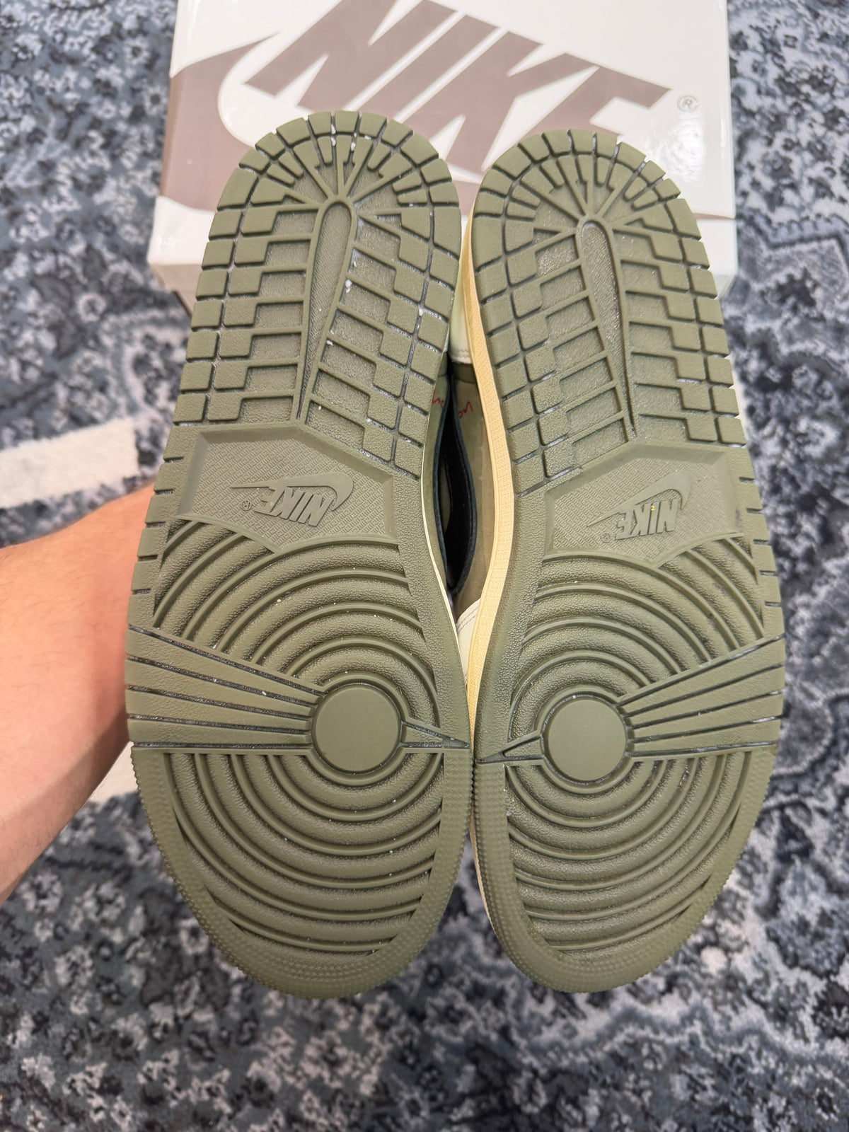 Jordan 1 Low Travis Scott “Medium Olive” (Size 10.5) (Lightly Worn) - Image 5