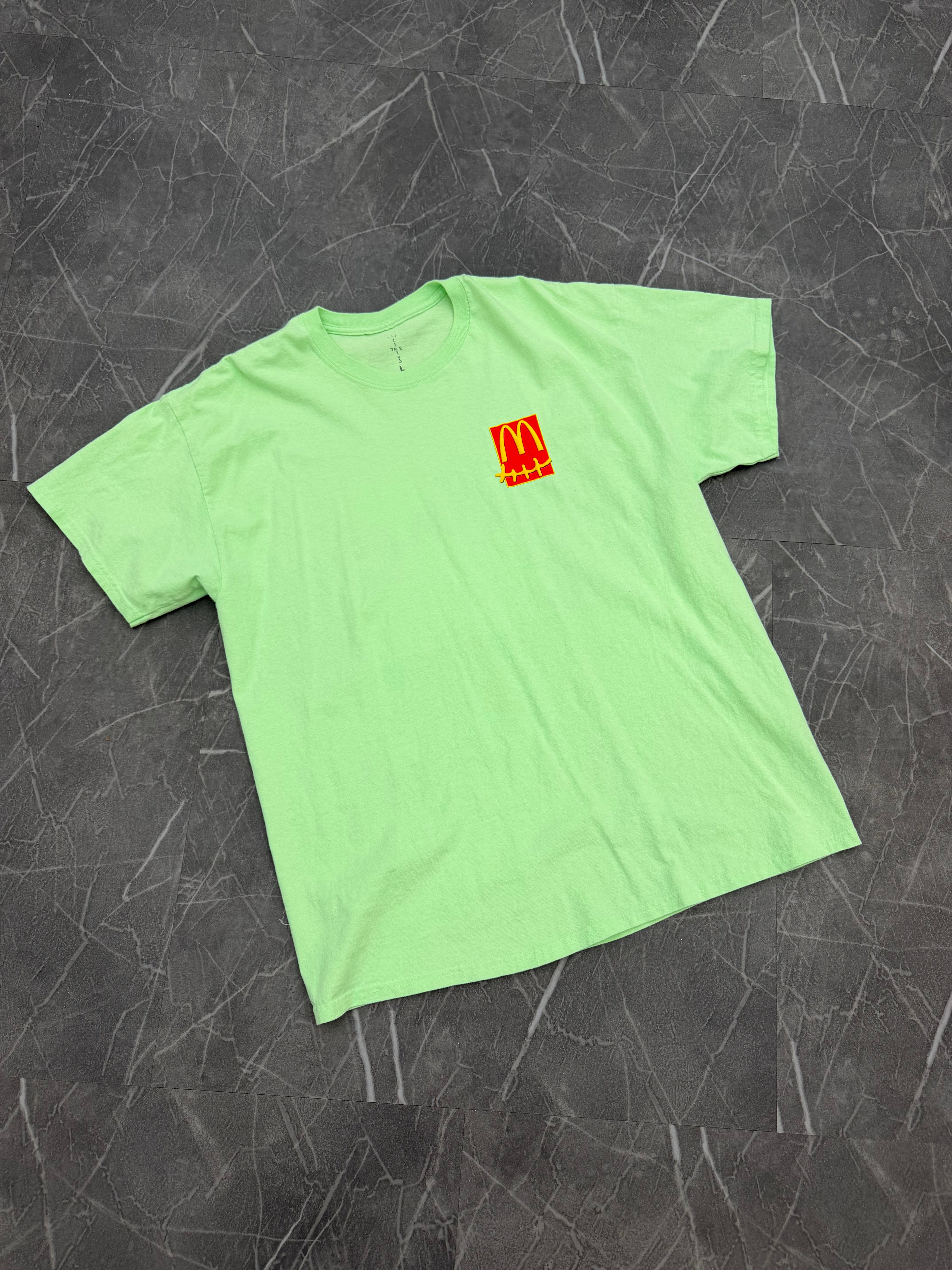 Travis Scott McDonalds Action Figure Tee “Mint”