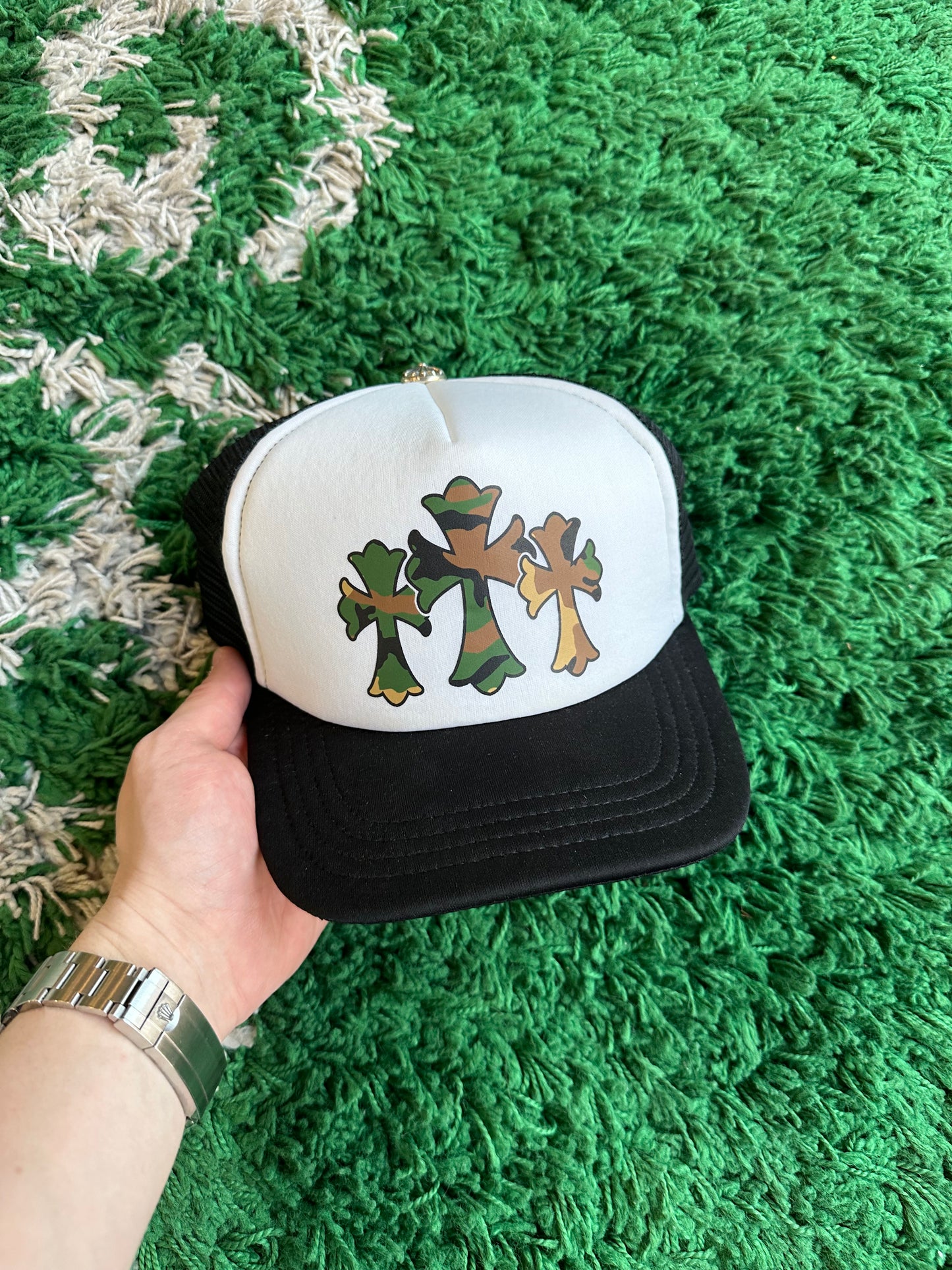 Chrome Hearts Trucker “Triple Cross Camo”