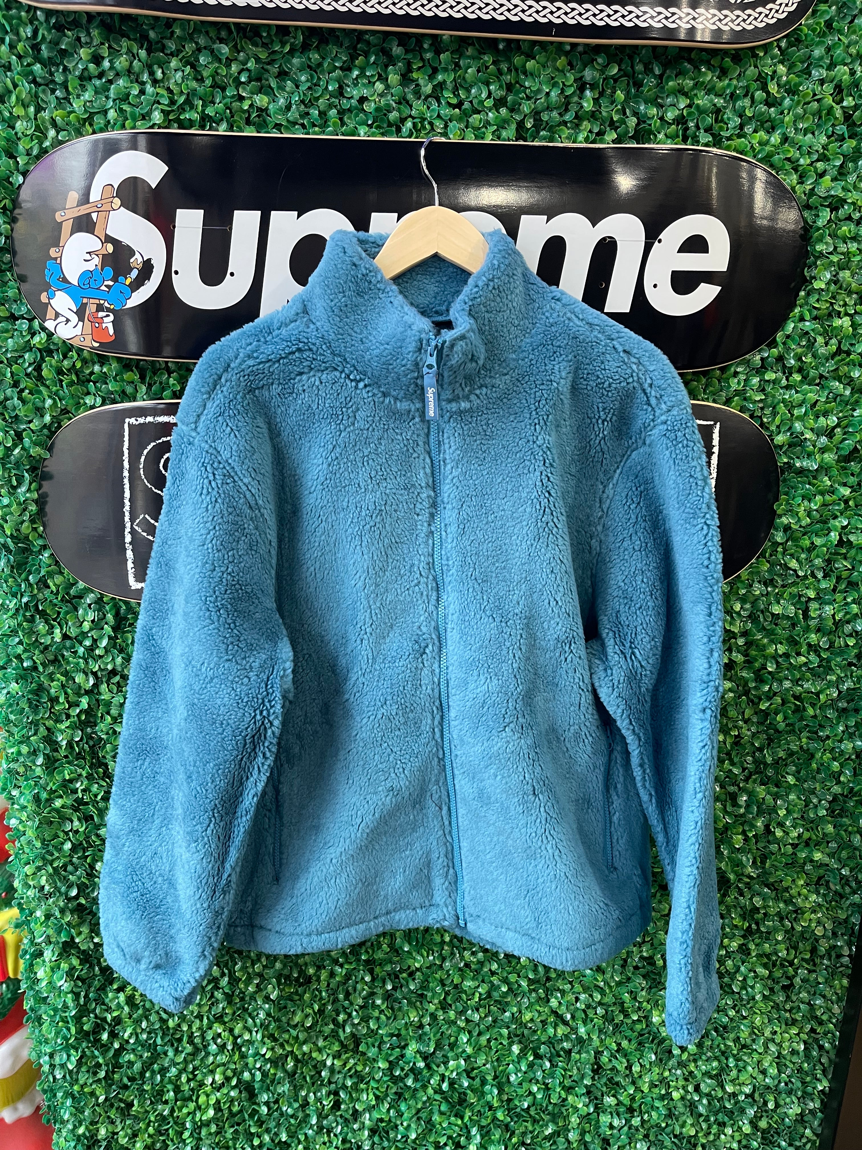 Supreme Star Fleece Jacket Teal