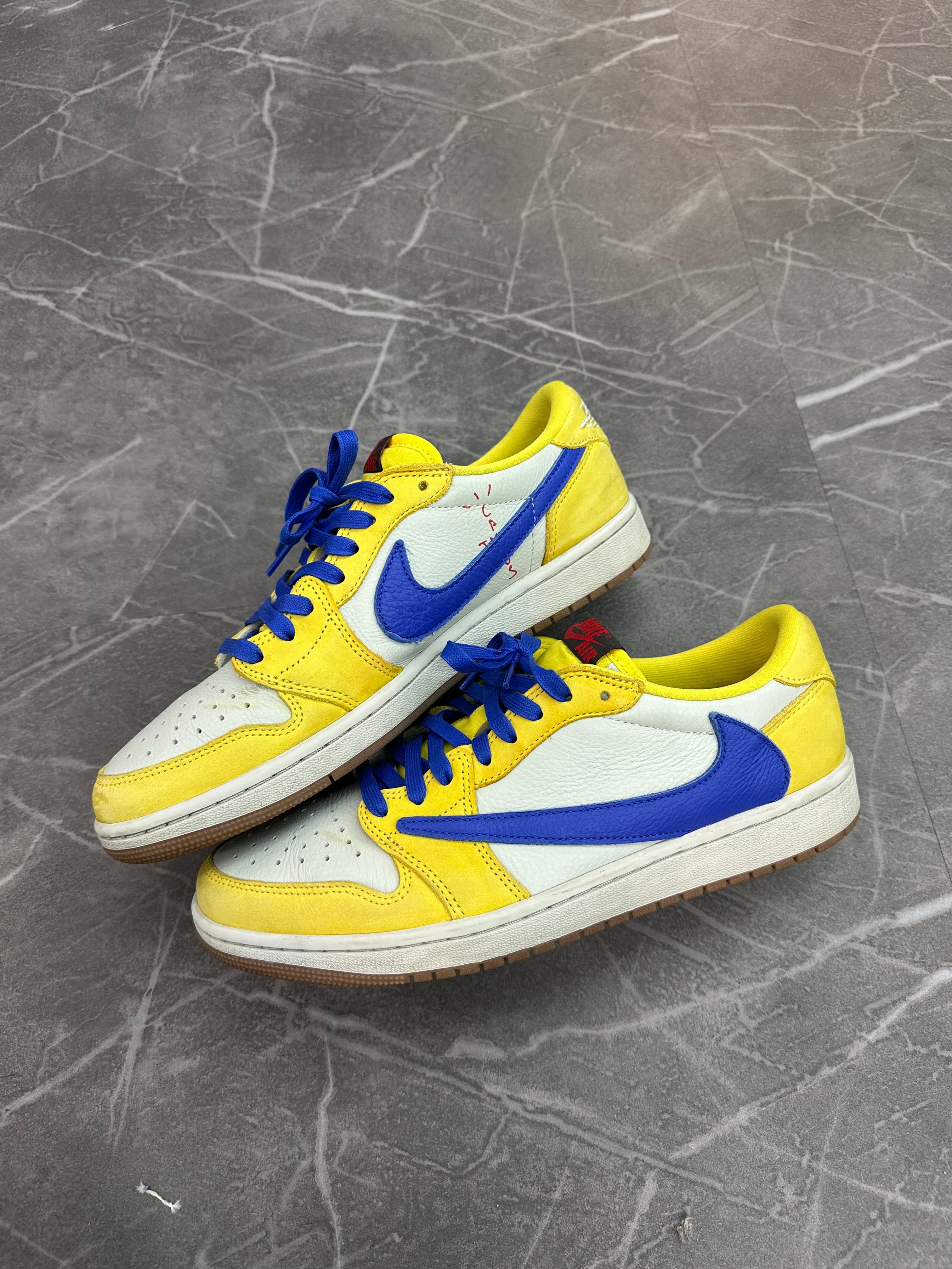 Travis Scott Jordan 1 Low “Canary”