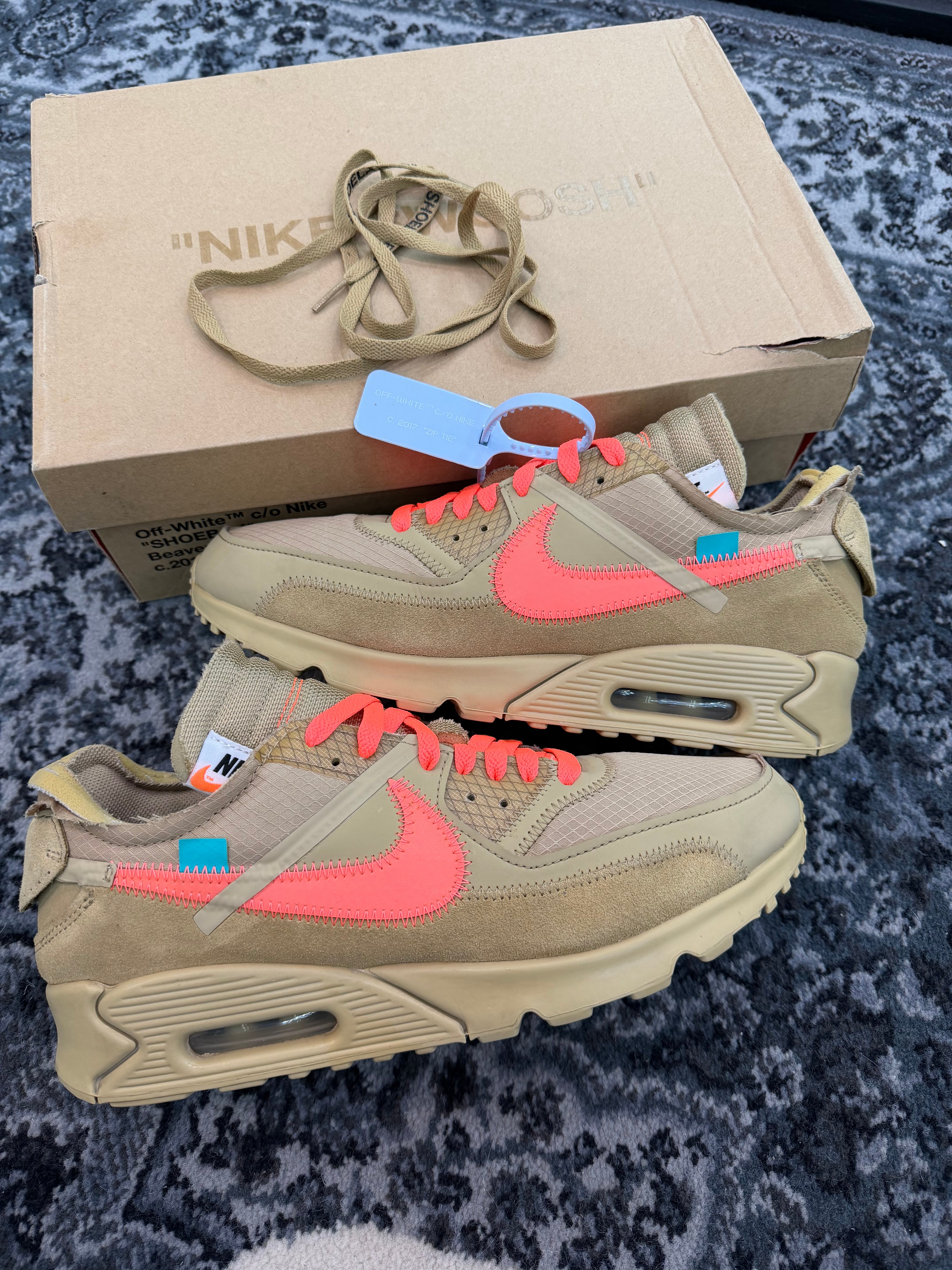 off white air max 90 zip tie