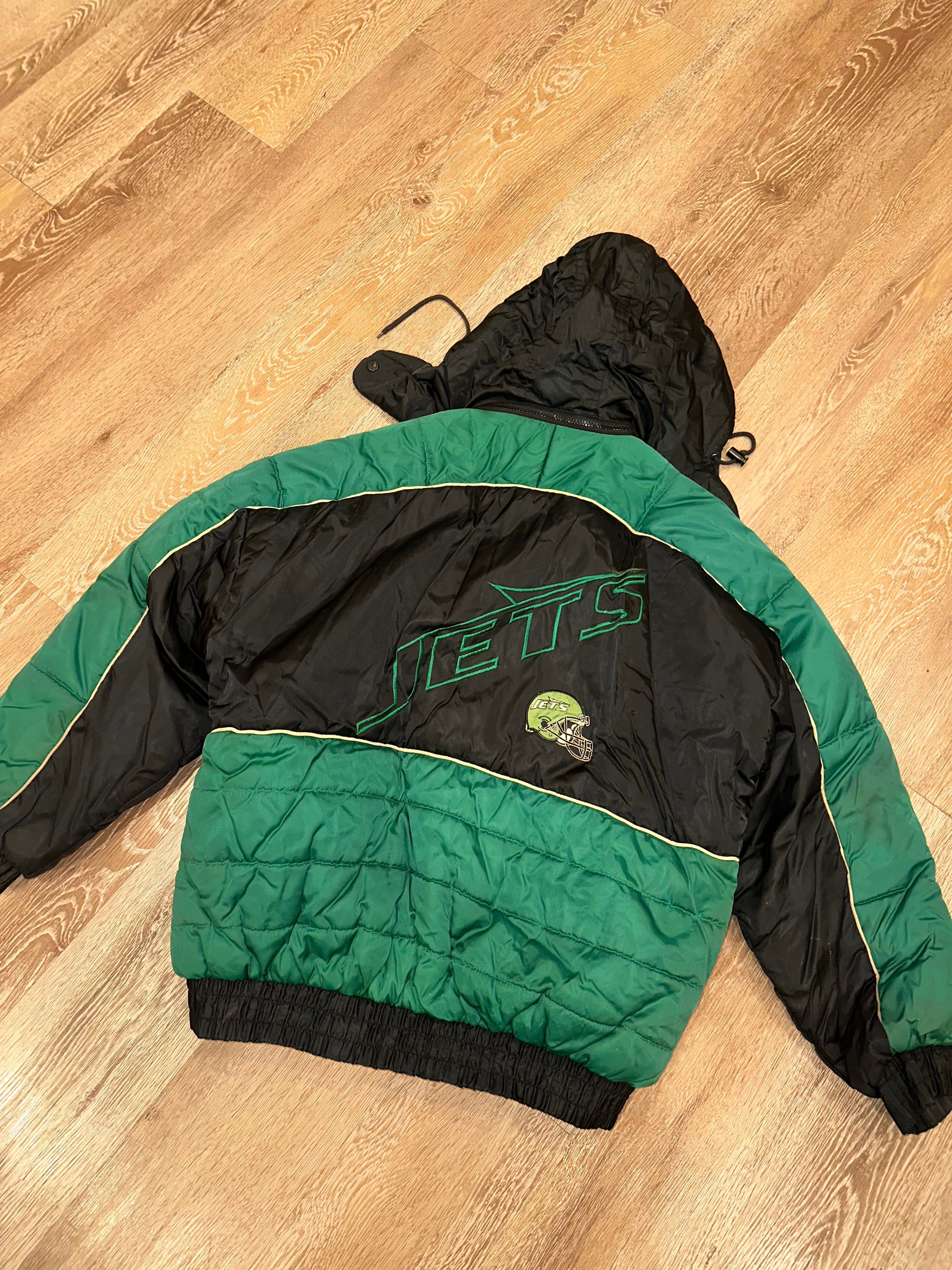 90’s NY Jets Pro Player Puffer Coat (L)