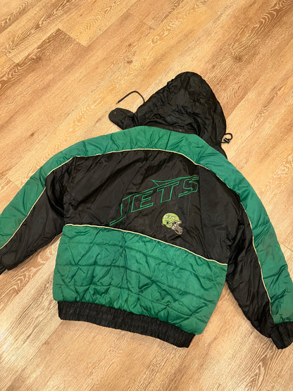 90’s NY Jets Pro Player Puffer Coat (L)