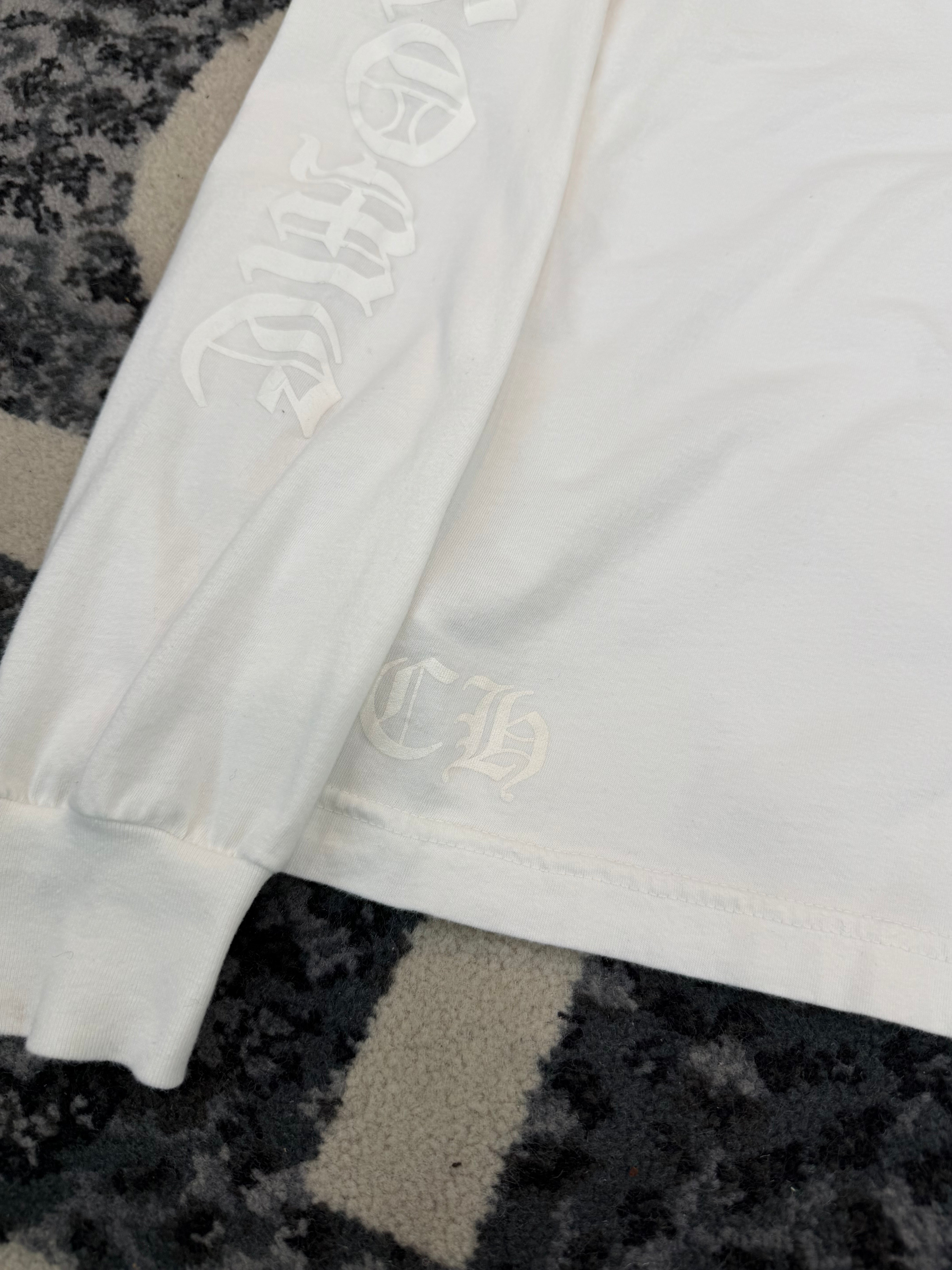 Chrome Hearts Neck Logo Long Sleeve All White