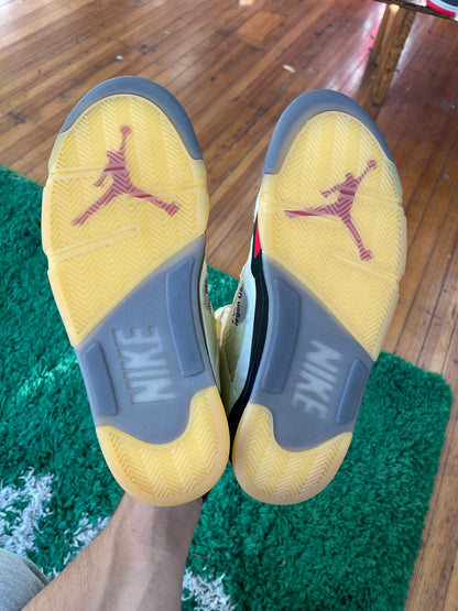 Jordan 5 x Off White “Sail”