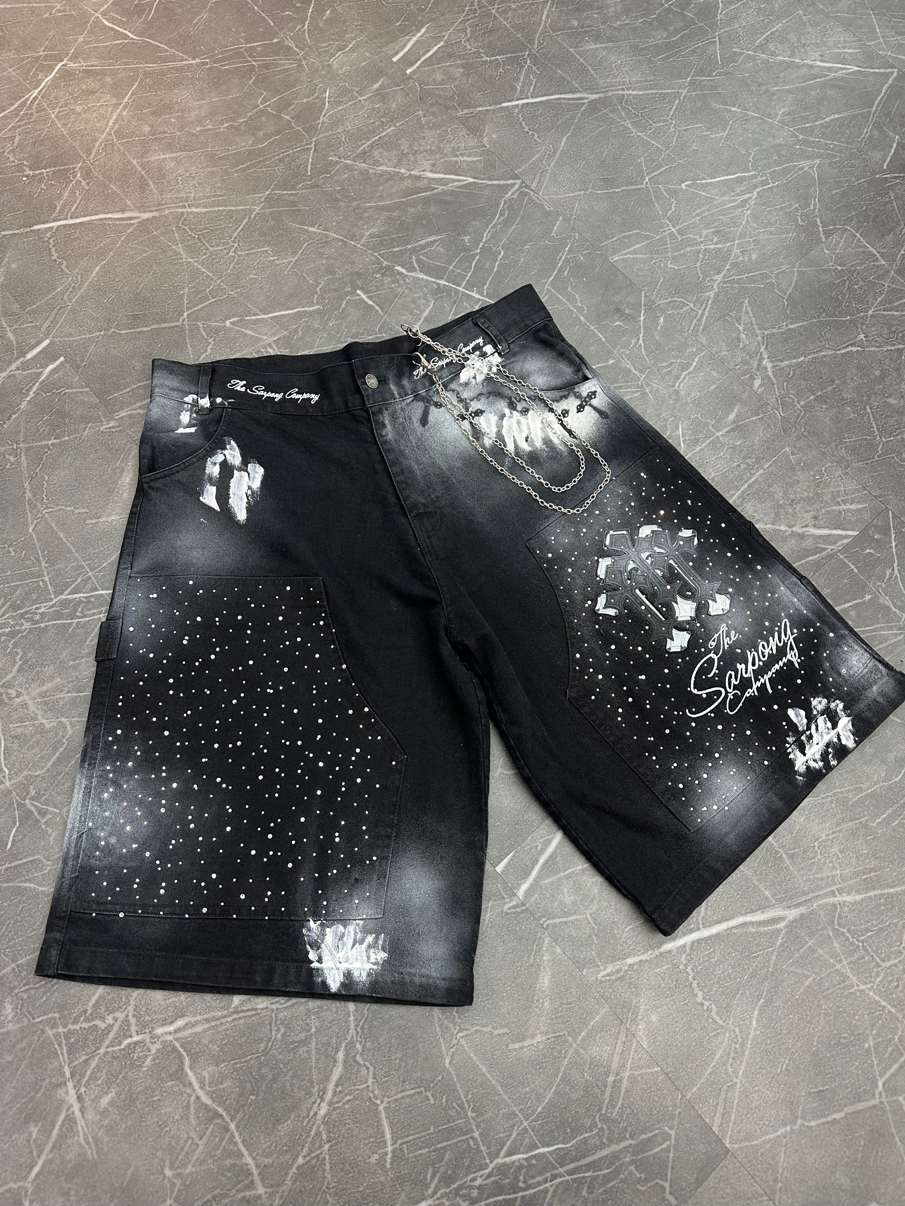 TSC Embroidered Black Jorts (38)