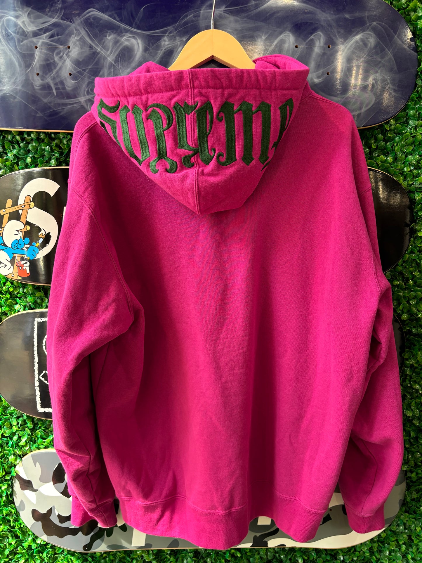 Supreme Ambigram Hoodie “Raspberry”