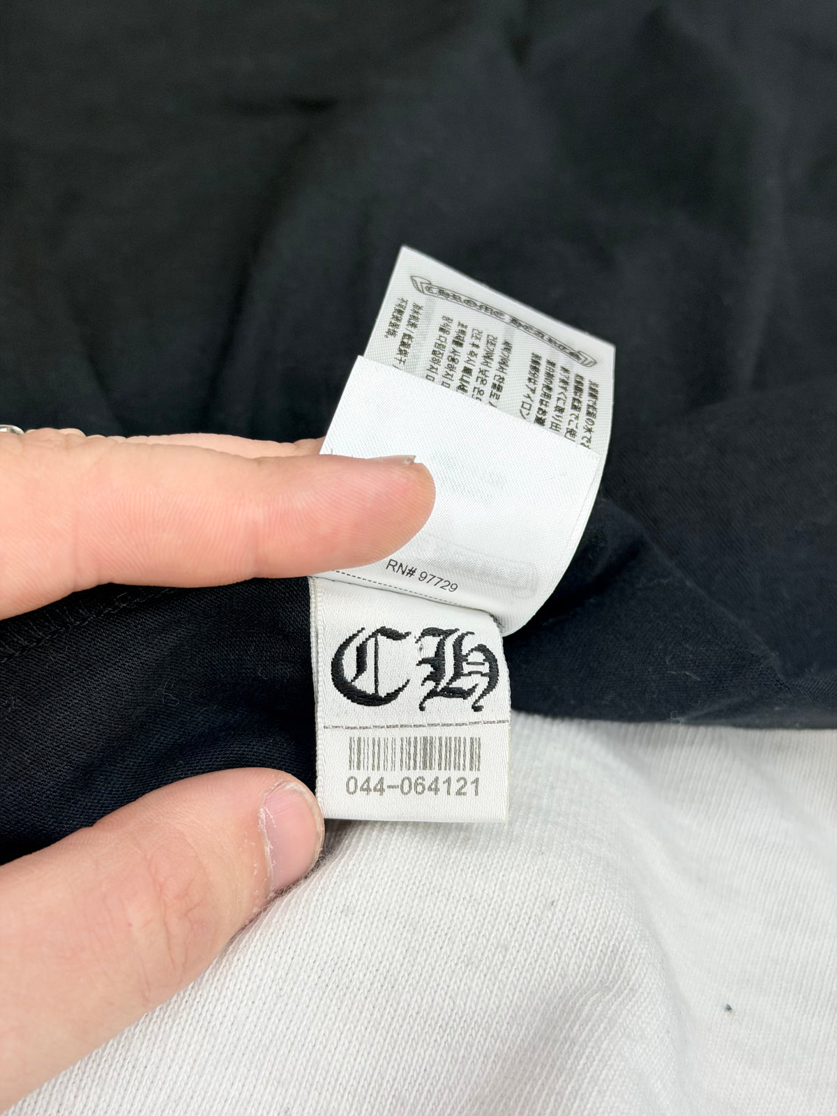 Chrome Hearts Neck Logo Pocket Crew T-shirt Black