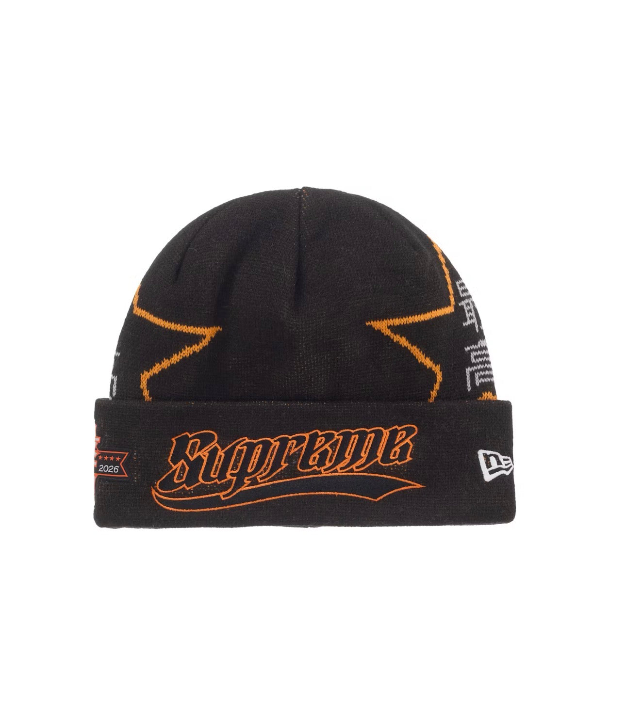 Supreme New Era Stars Beanie “Black”