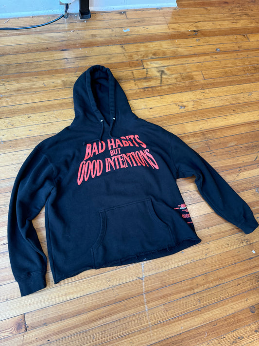 Vlone x Nav Bad Habits Hoodie “Black”