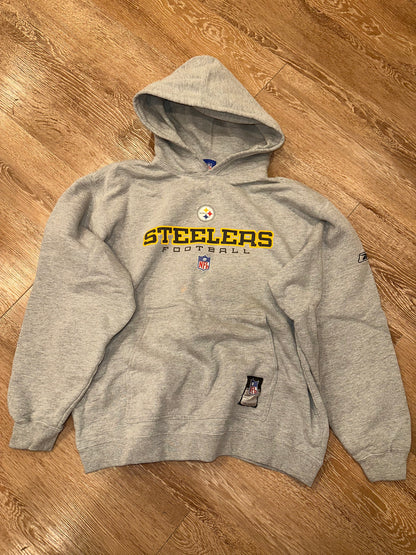 Steelers Hoodie NFL Team Apparel Early 2000s (M)