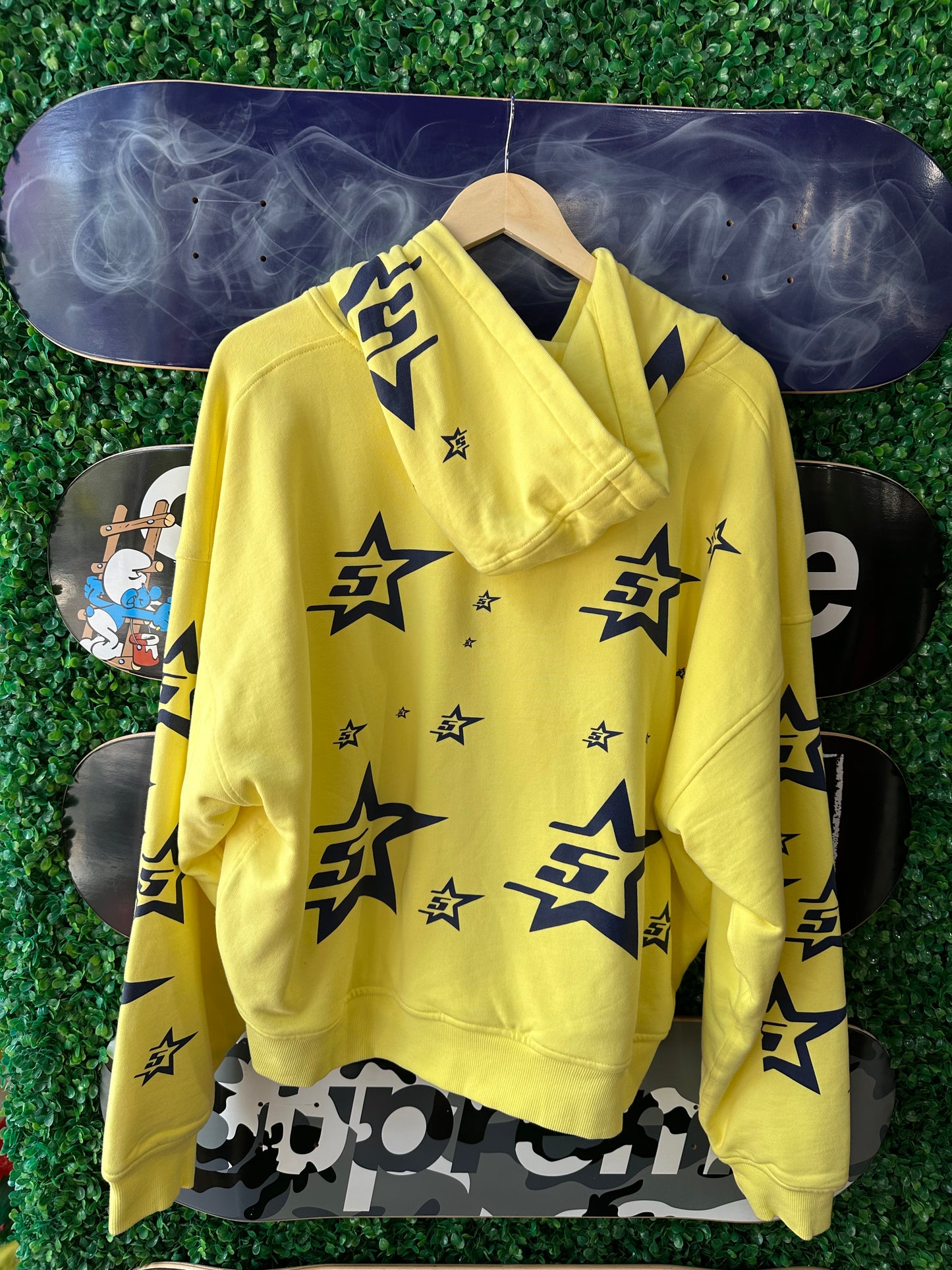 Sp5der Zip Up Hoodie “5 Star”