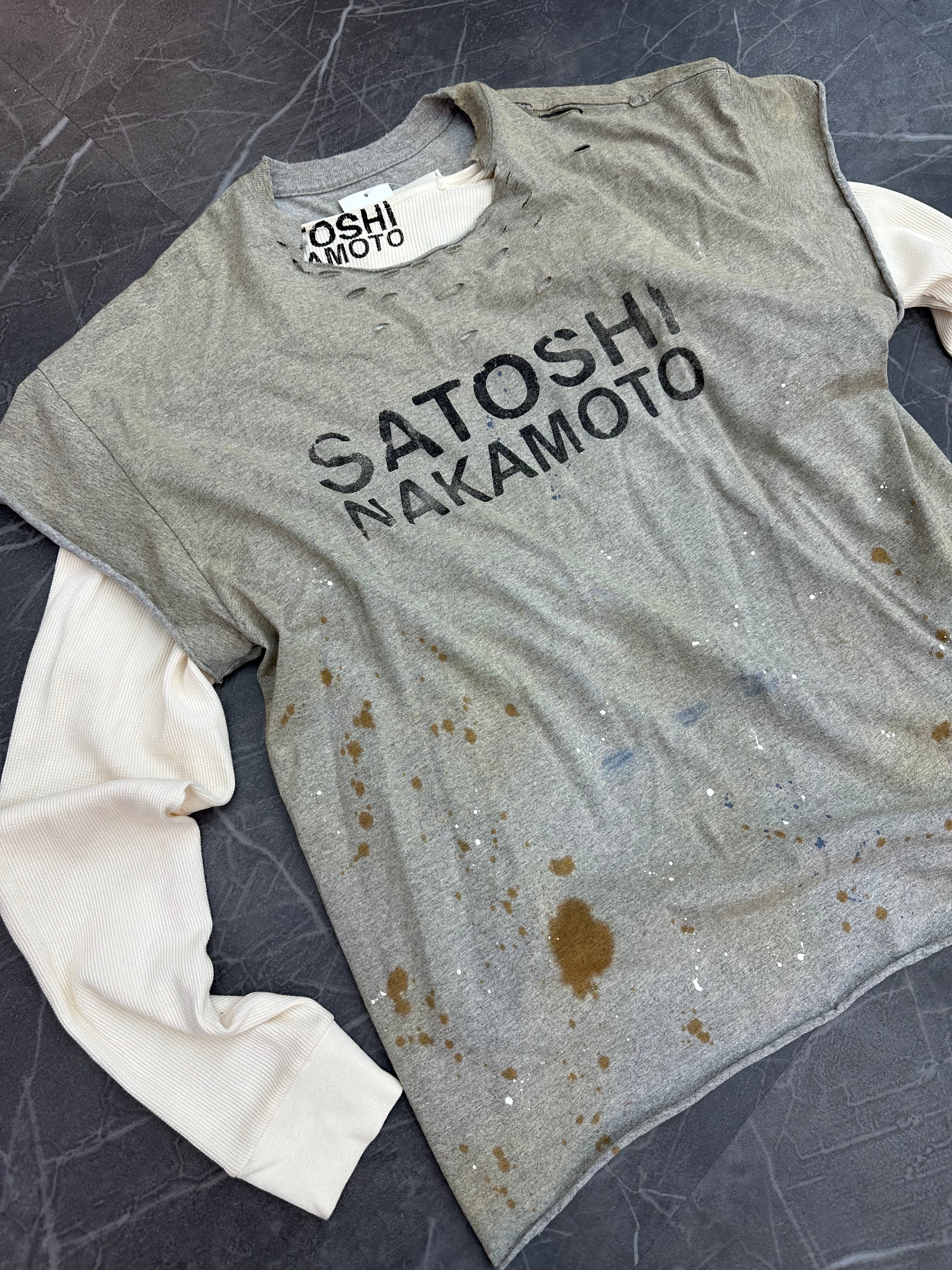 Satoshi Nakamoto Luke Tee Thermal Grey