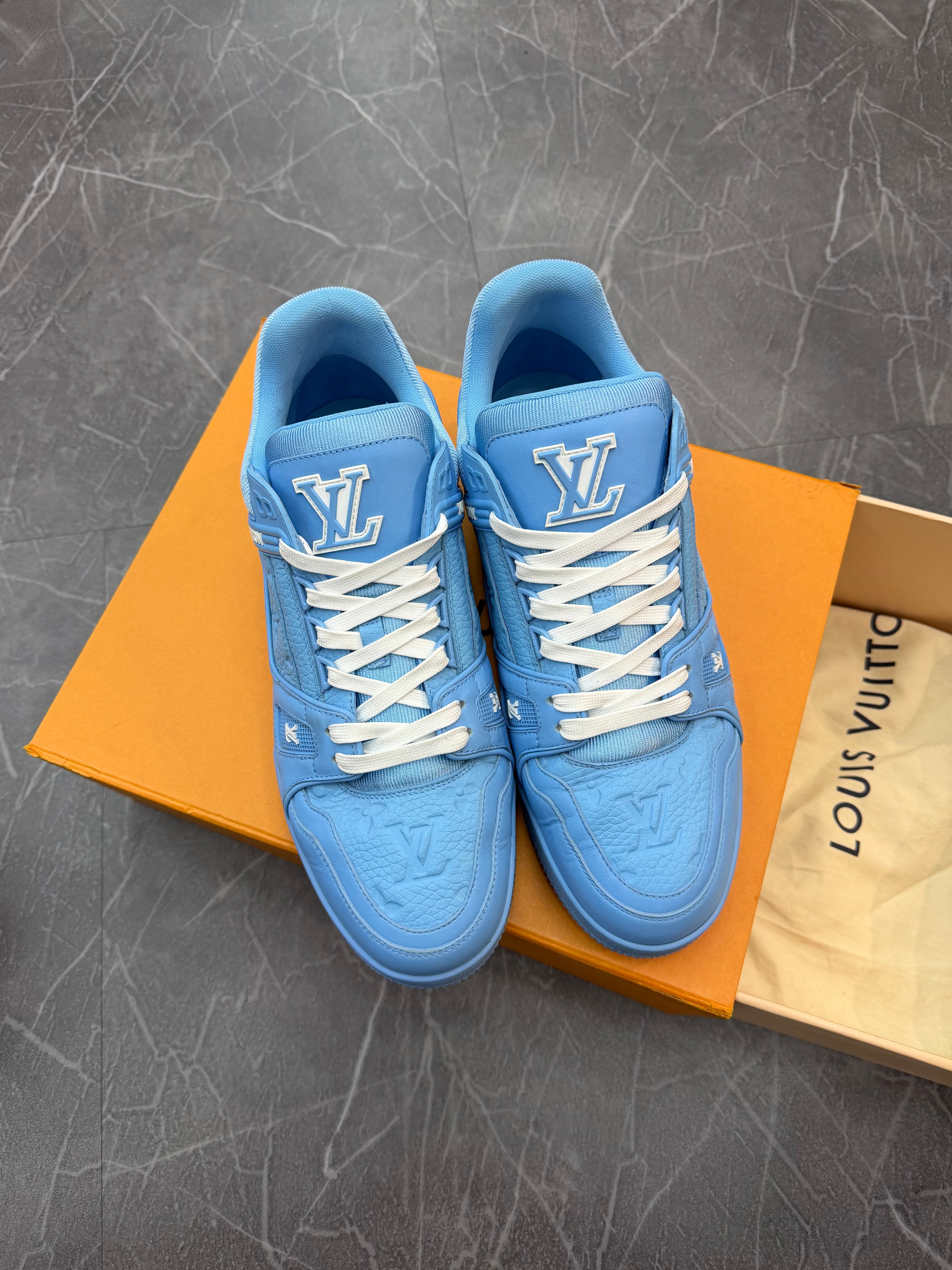 Louis Vuitton Trainer Low Light Blue