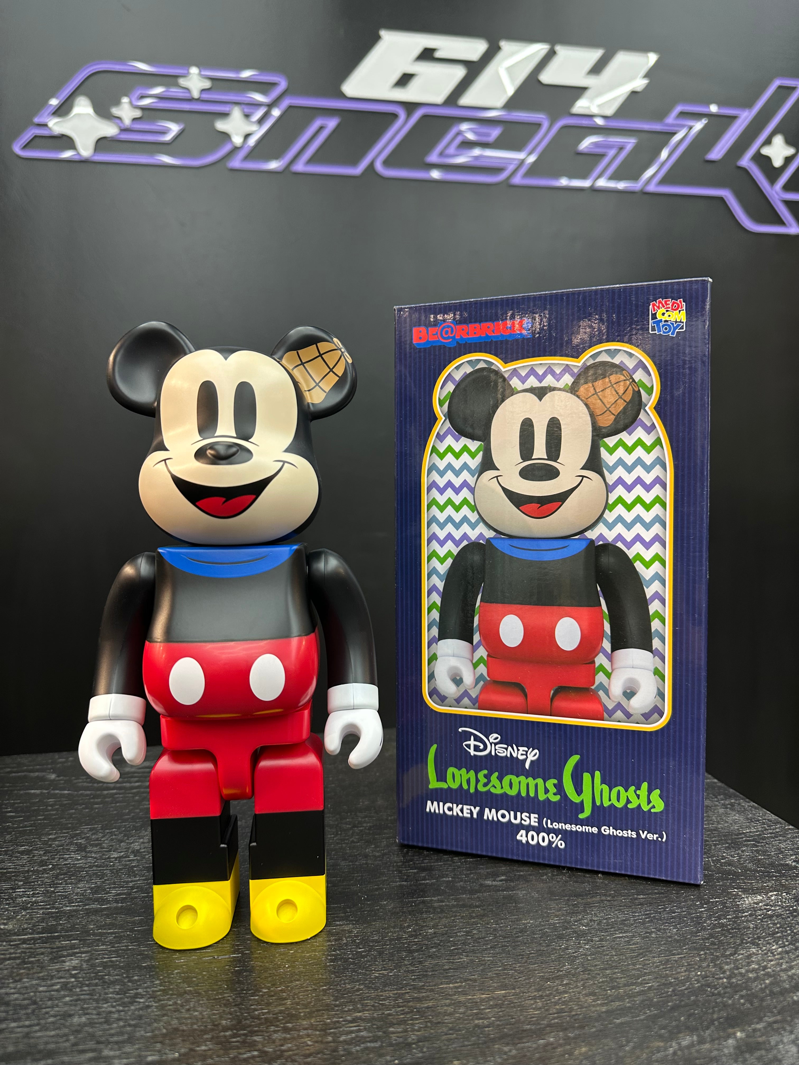 BearBrick 400% “Mickey Mouse Lonesome Ghosts”