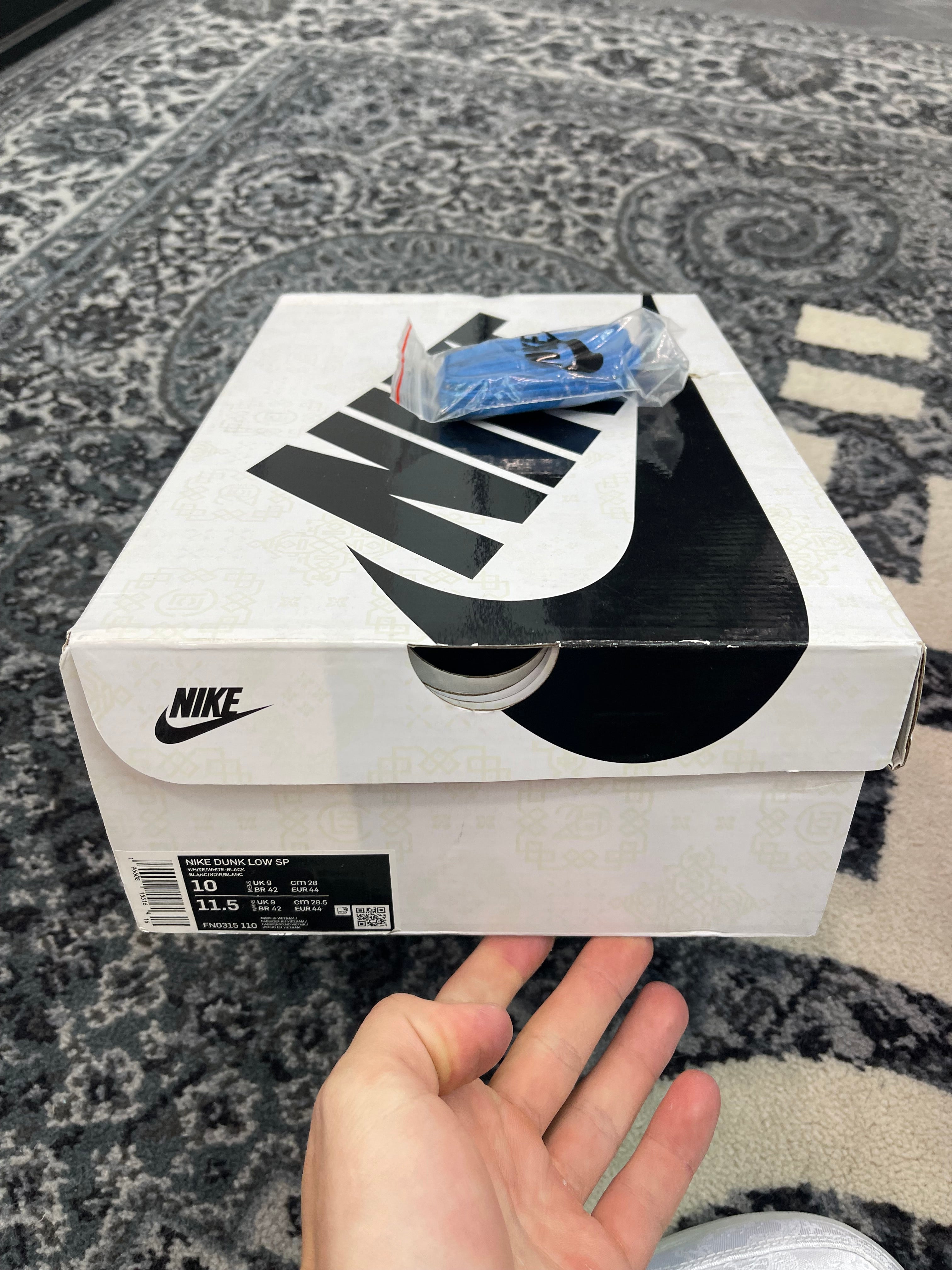 Nike Dunk Low x Clot x Fragment “White”