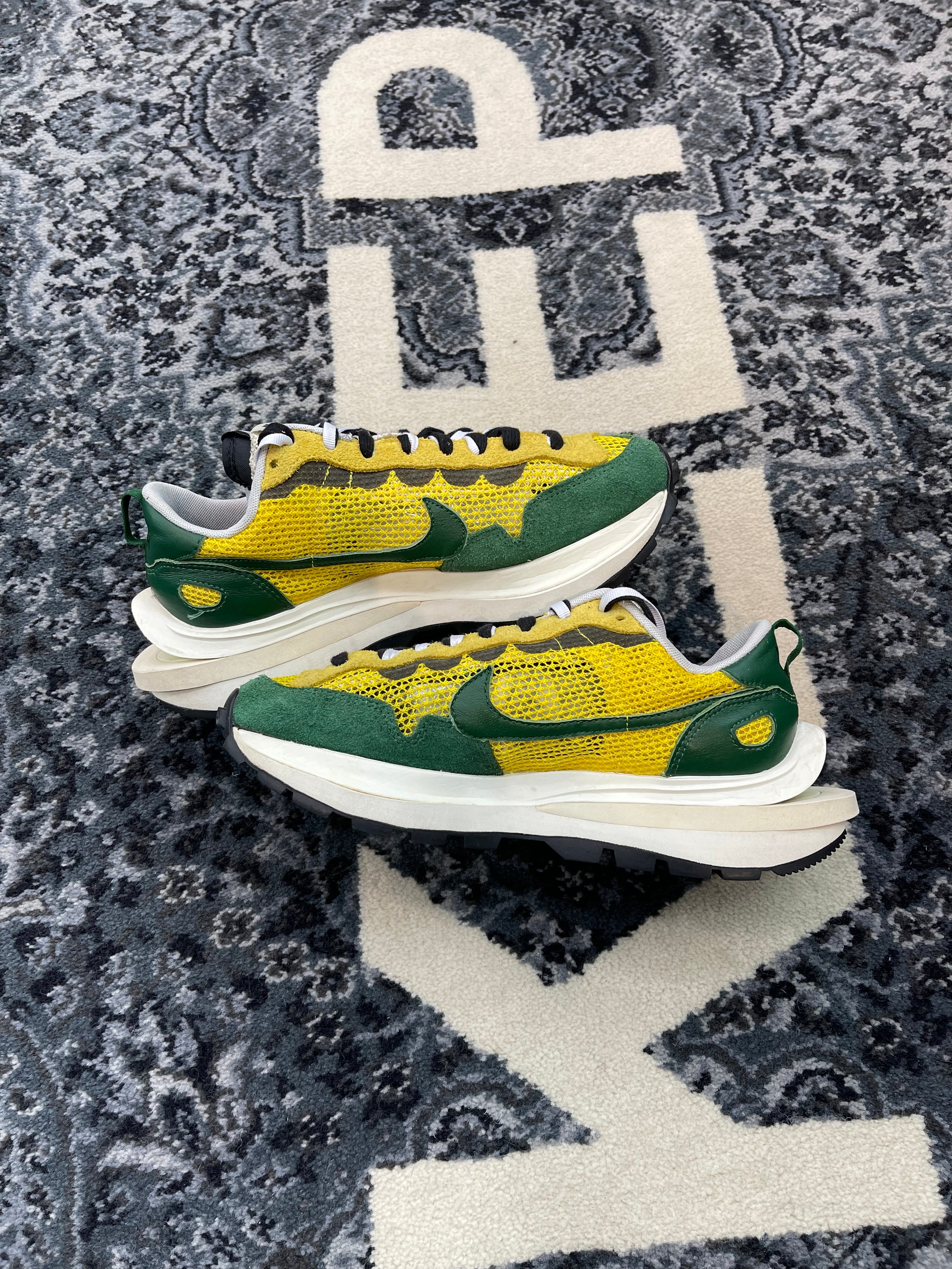 Sacai Vaporwaffle “Tour Yellow Stadium Green”