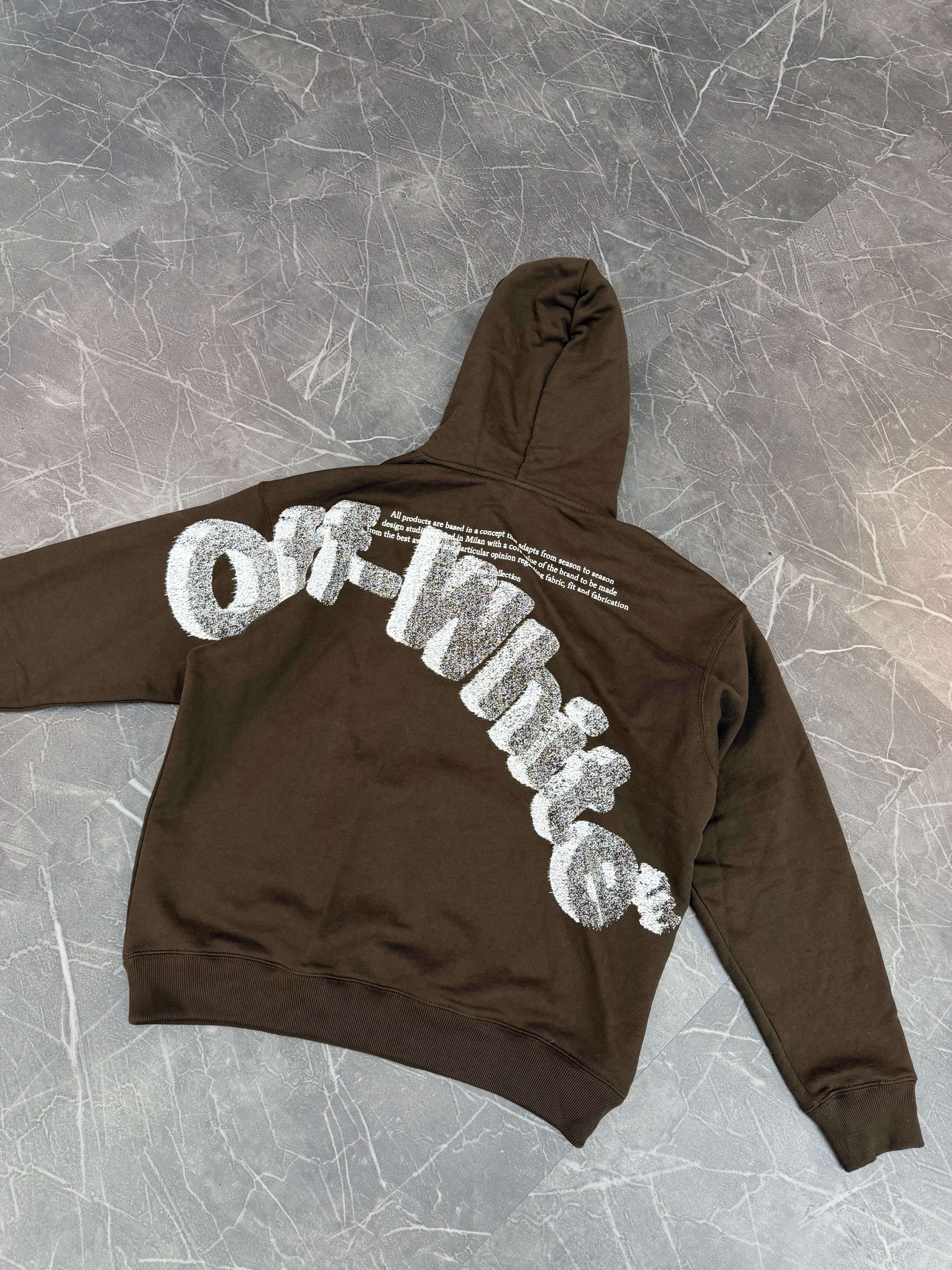 Off-White Hoodie “Brown”