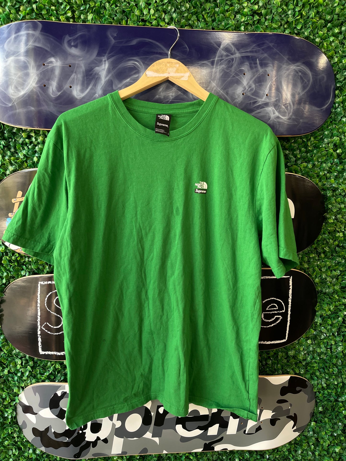 Supreme x North Face Mountains Tee “Green”
