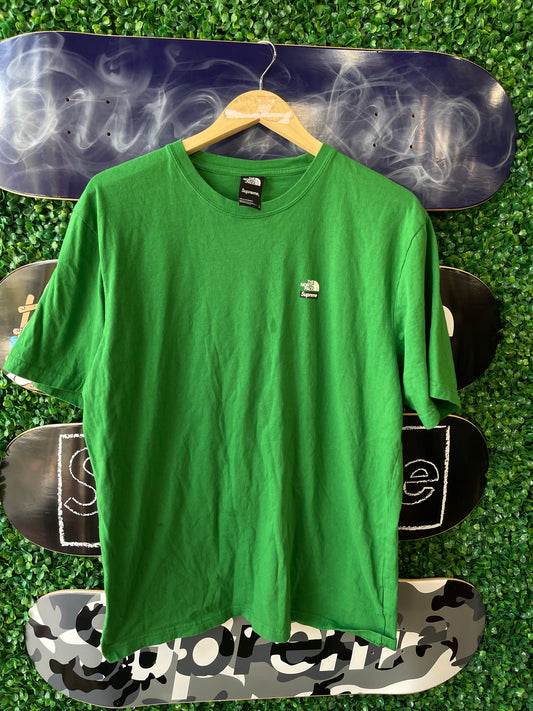 Supreme x North Face Mountains Tee “Green”