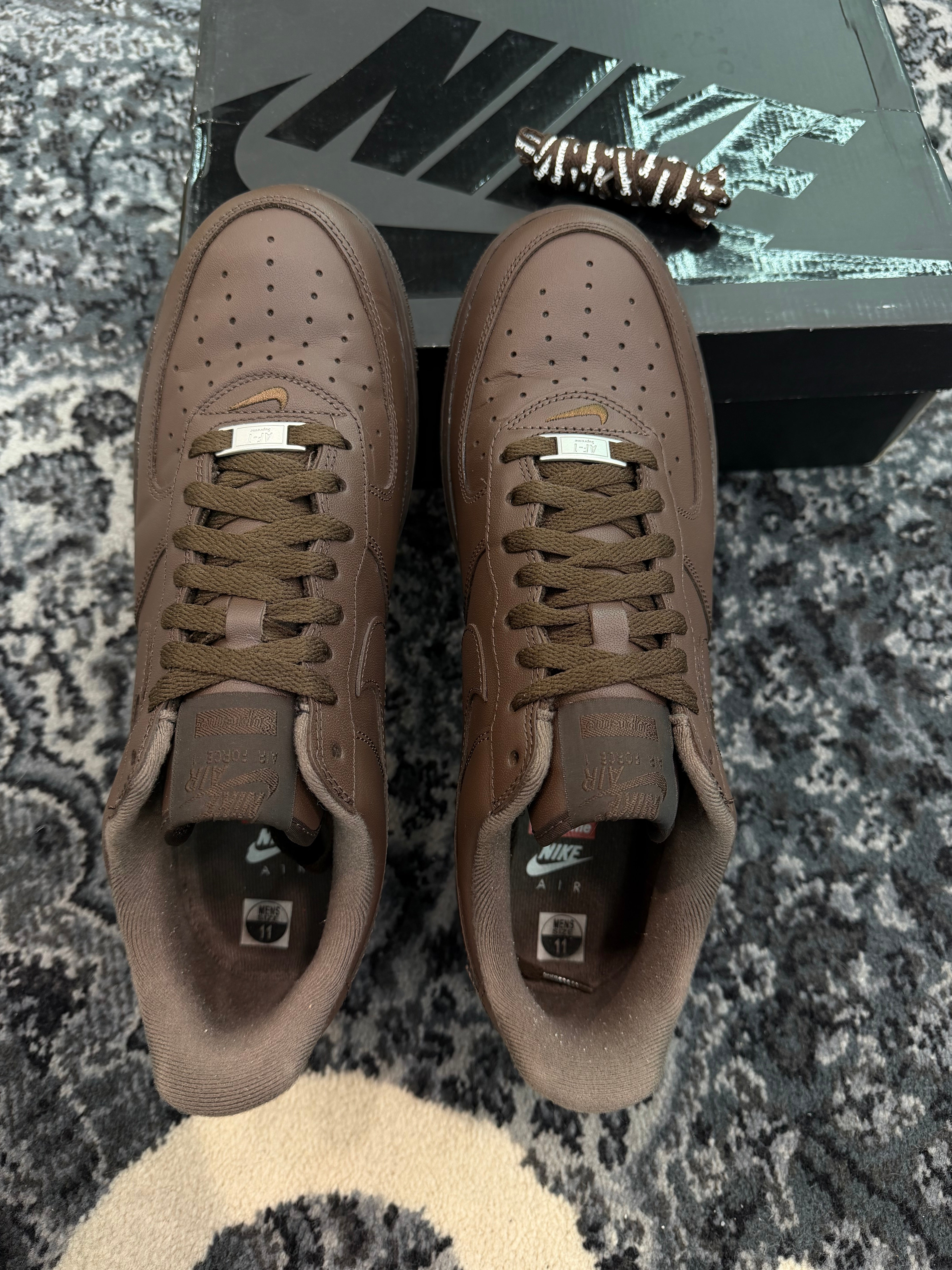 Nike Air Force 1 Low x Supreme “Baroque Brown”
