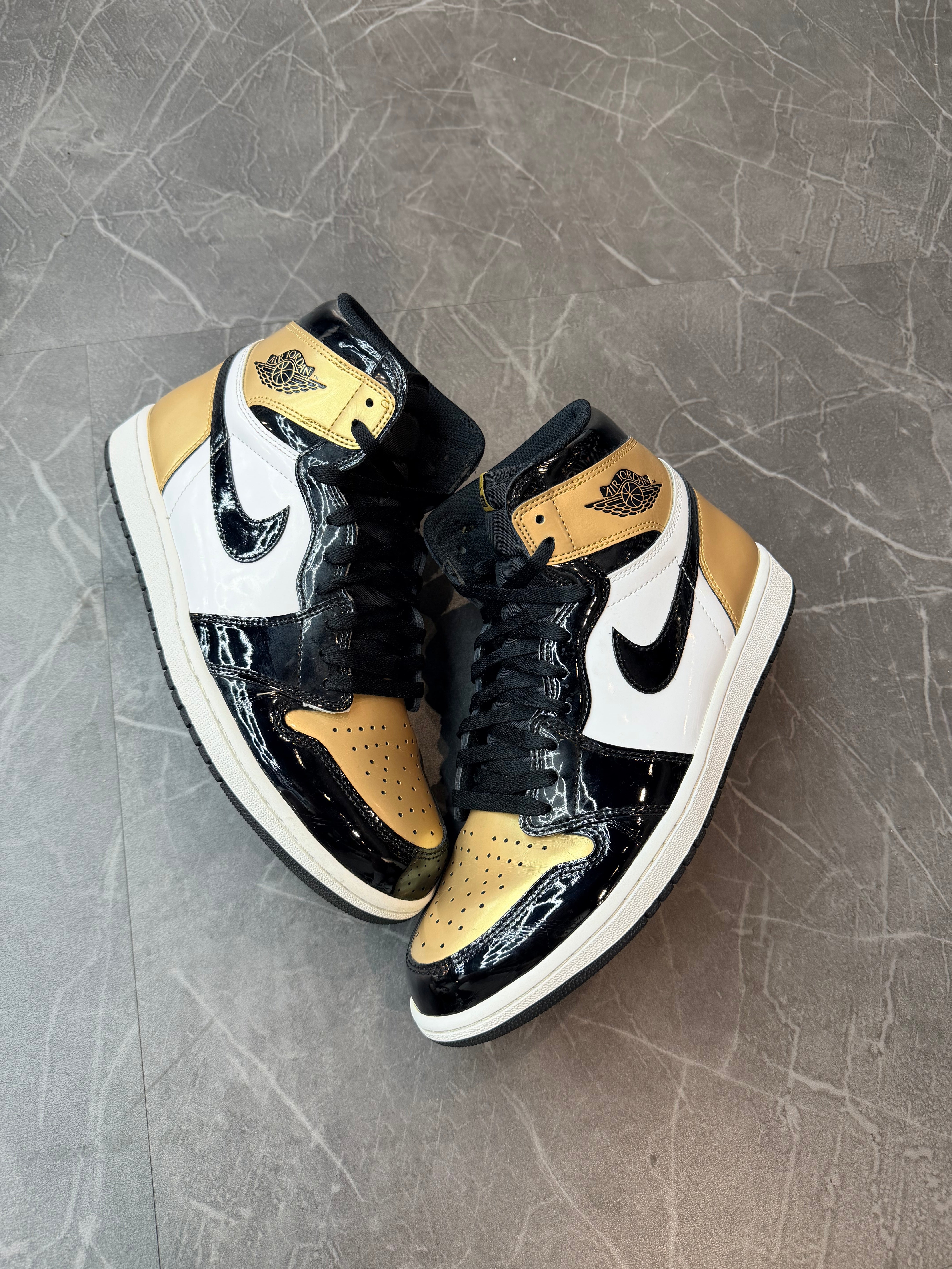 Jordan 1 High “Patent Gold Toe”