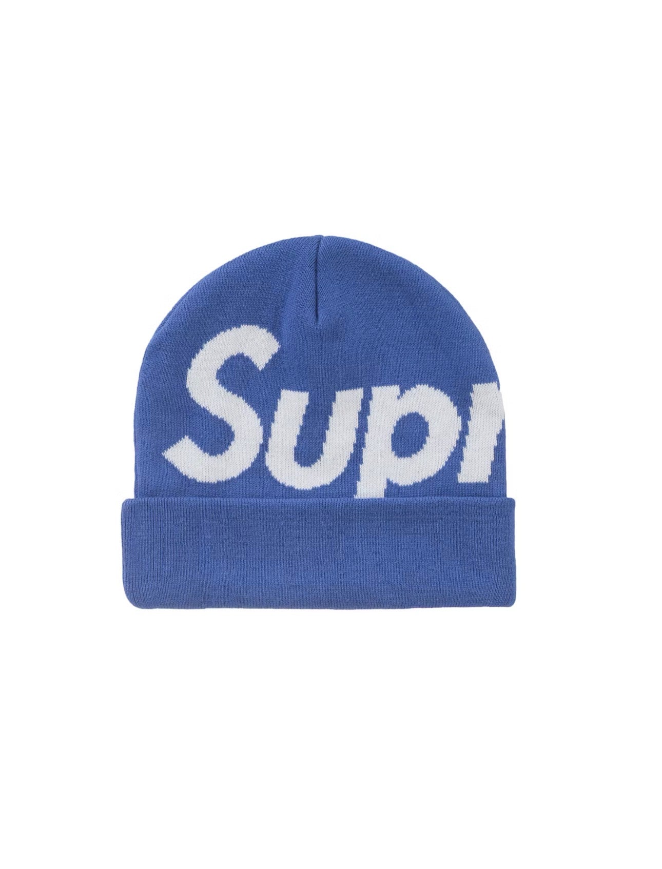 Supreme Beanie Big Logo “Blue”