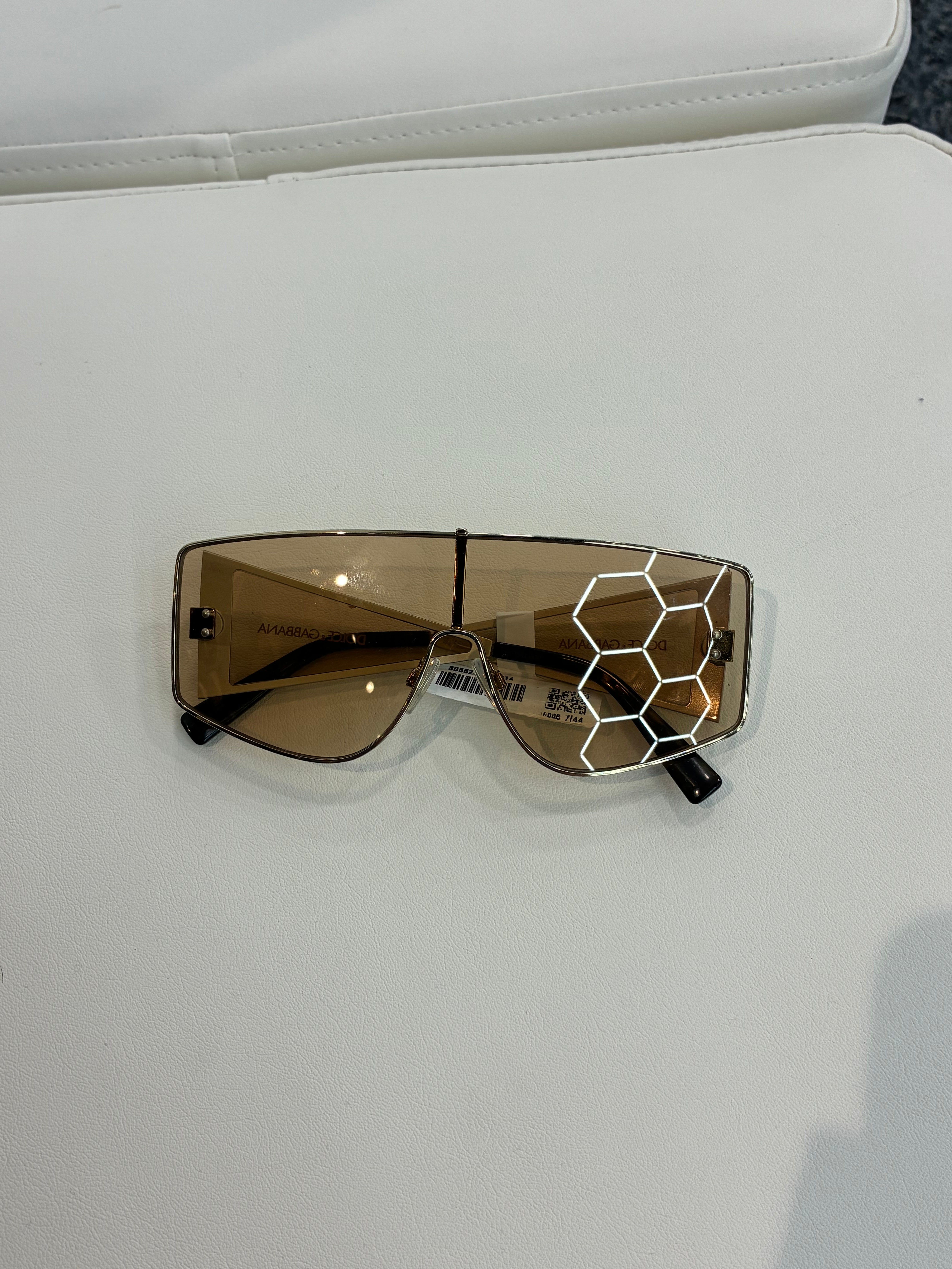 Dolce & Gabbana Gold Shield Sunglasses