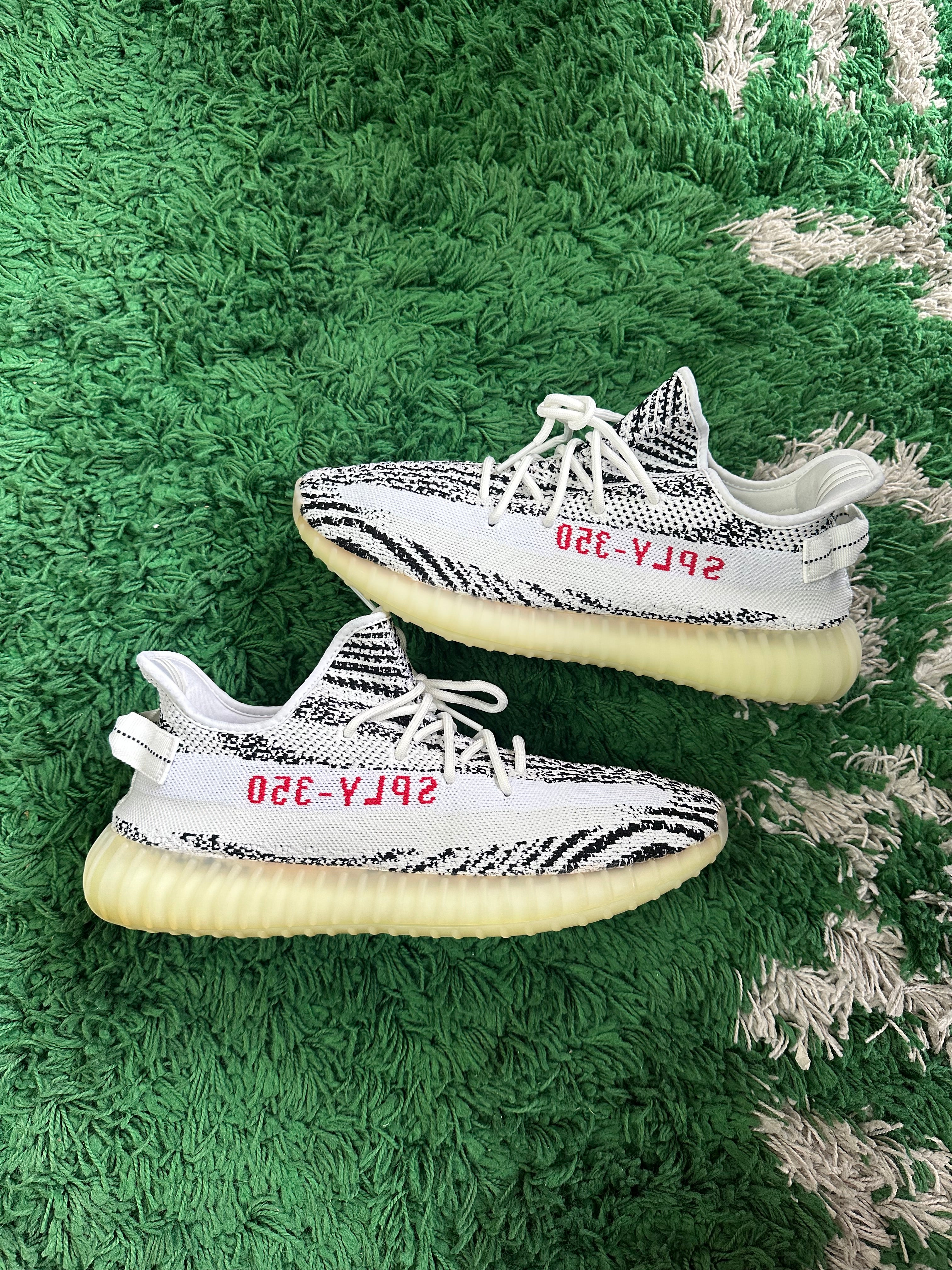 yeezy zebra size 14