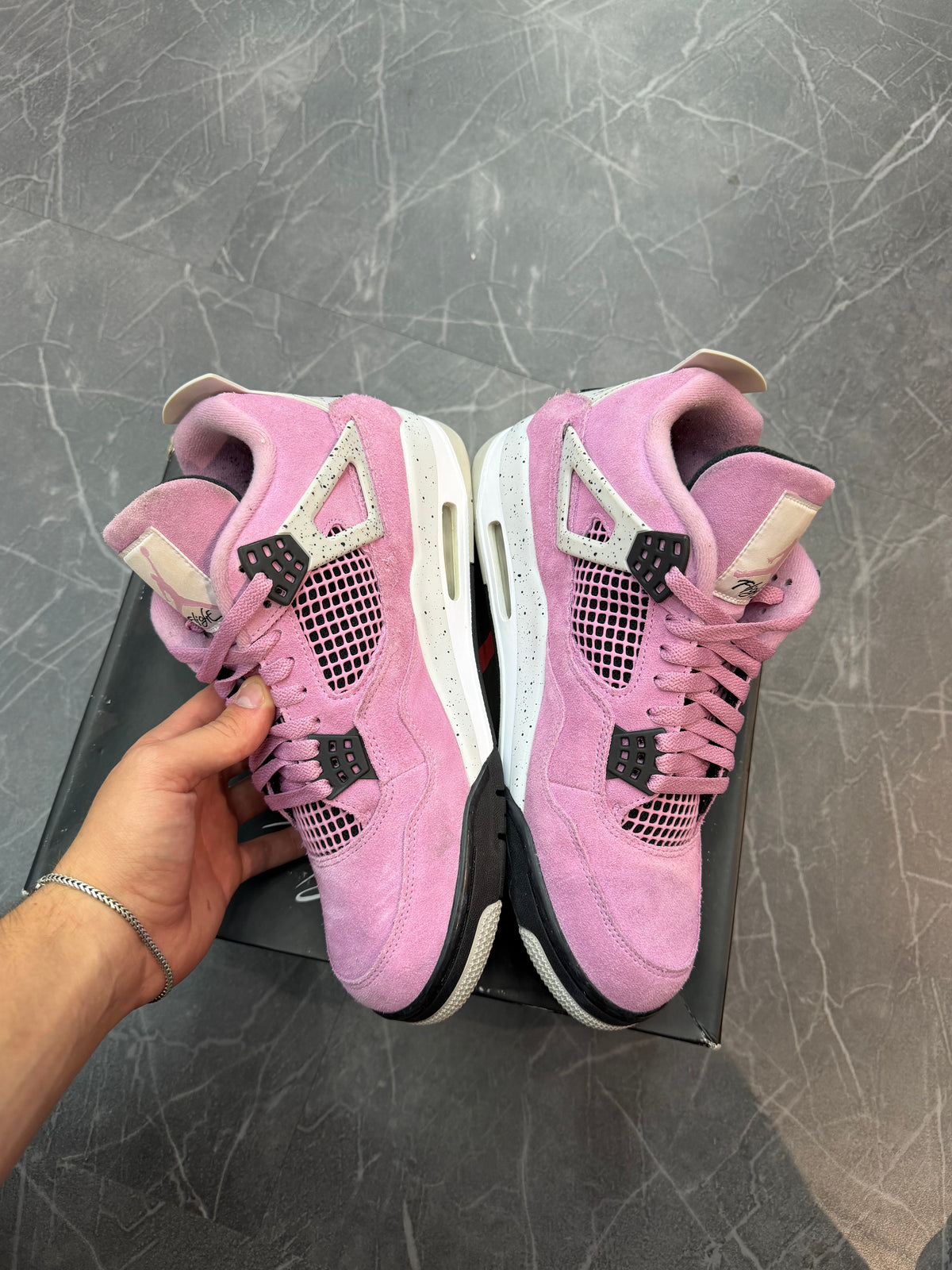 Jordan 4 Orchid (Size 10.5m) (Lightly Worn) - Image 4