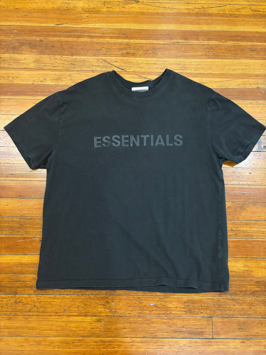 Essentials Front Logo Tee “Black”