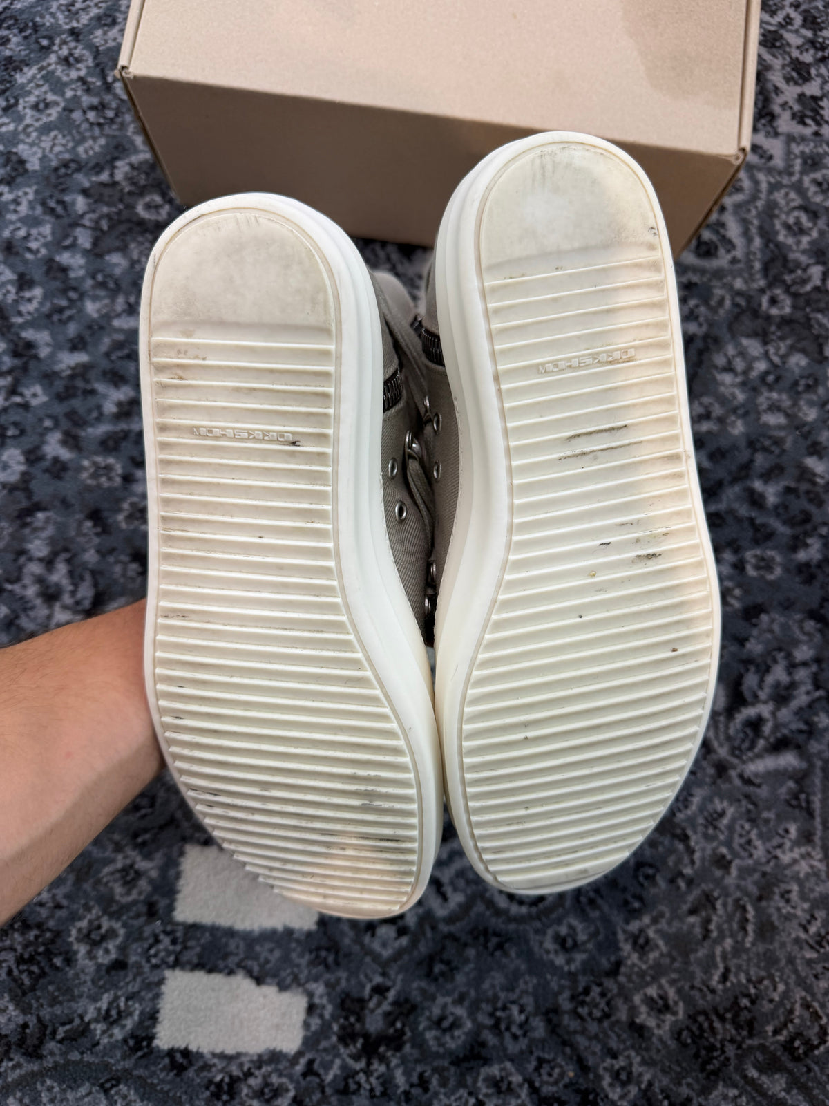 Rick Owen’s Dark Shadow High “Grey”