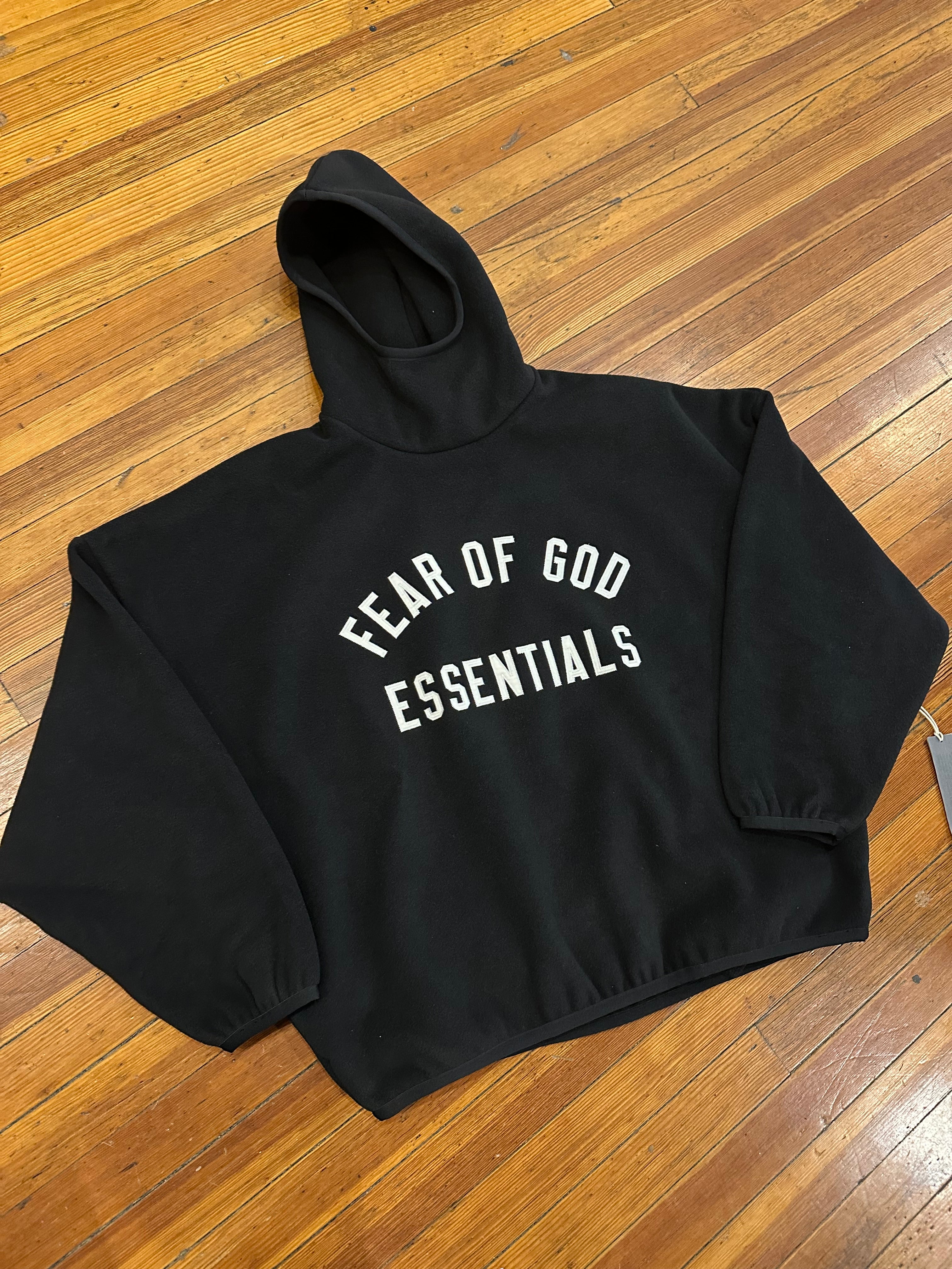 Essentials Brushed Yam Hoodie “Black”