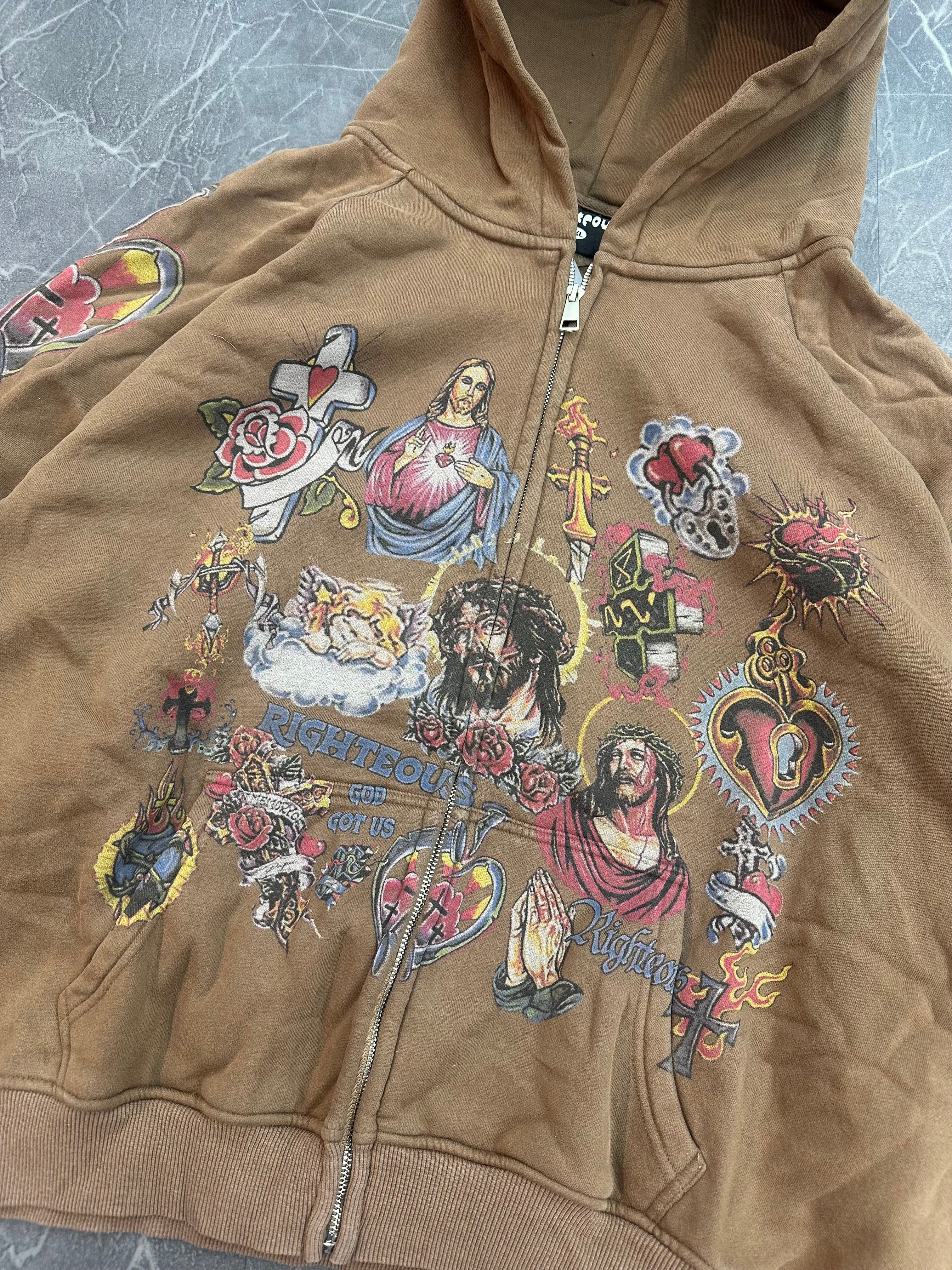 Righteous Zip Up “Brown”