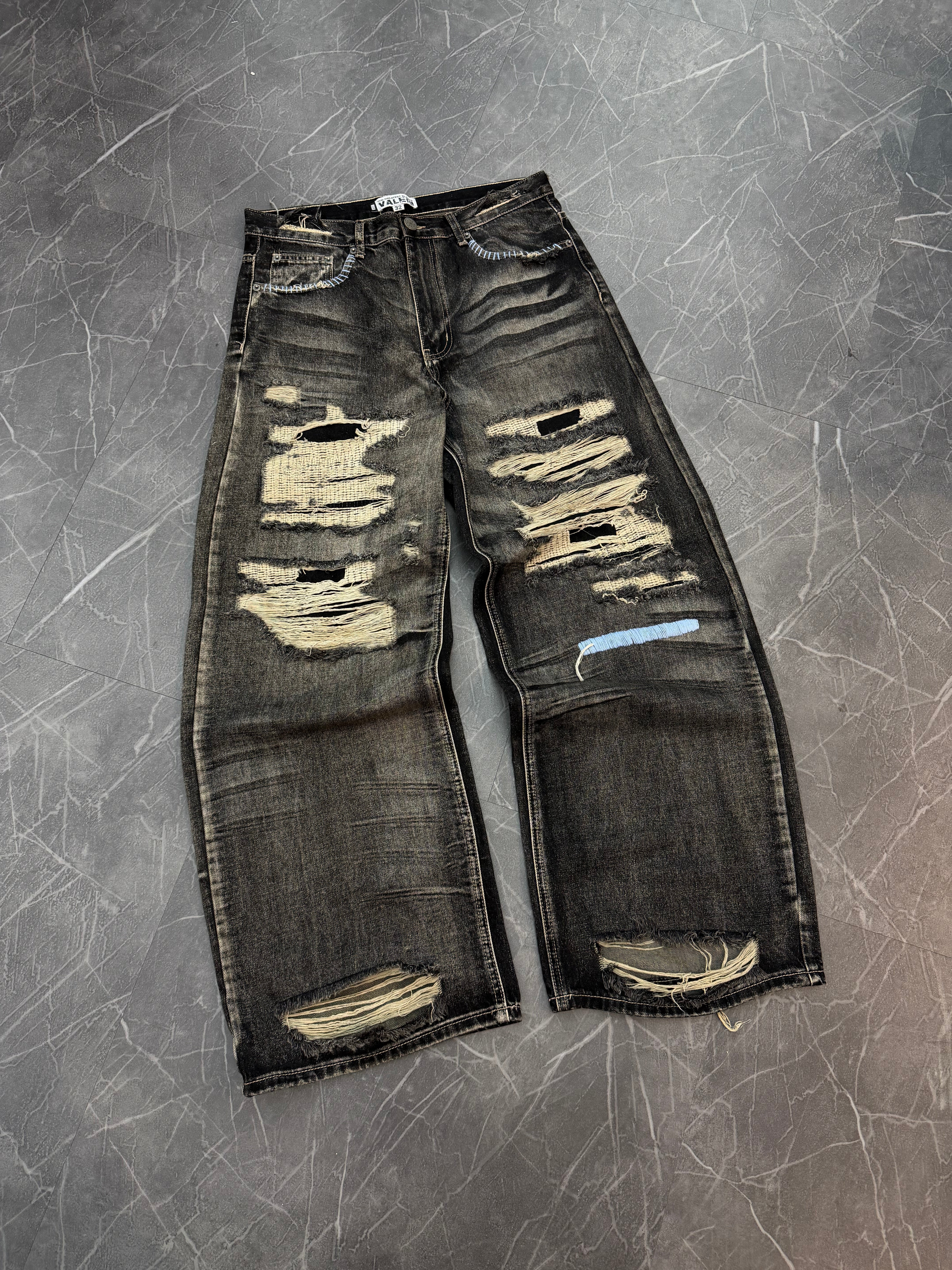Vale Forever Thrashed Black Denim