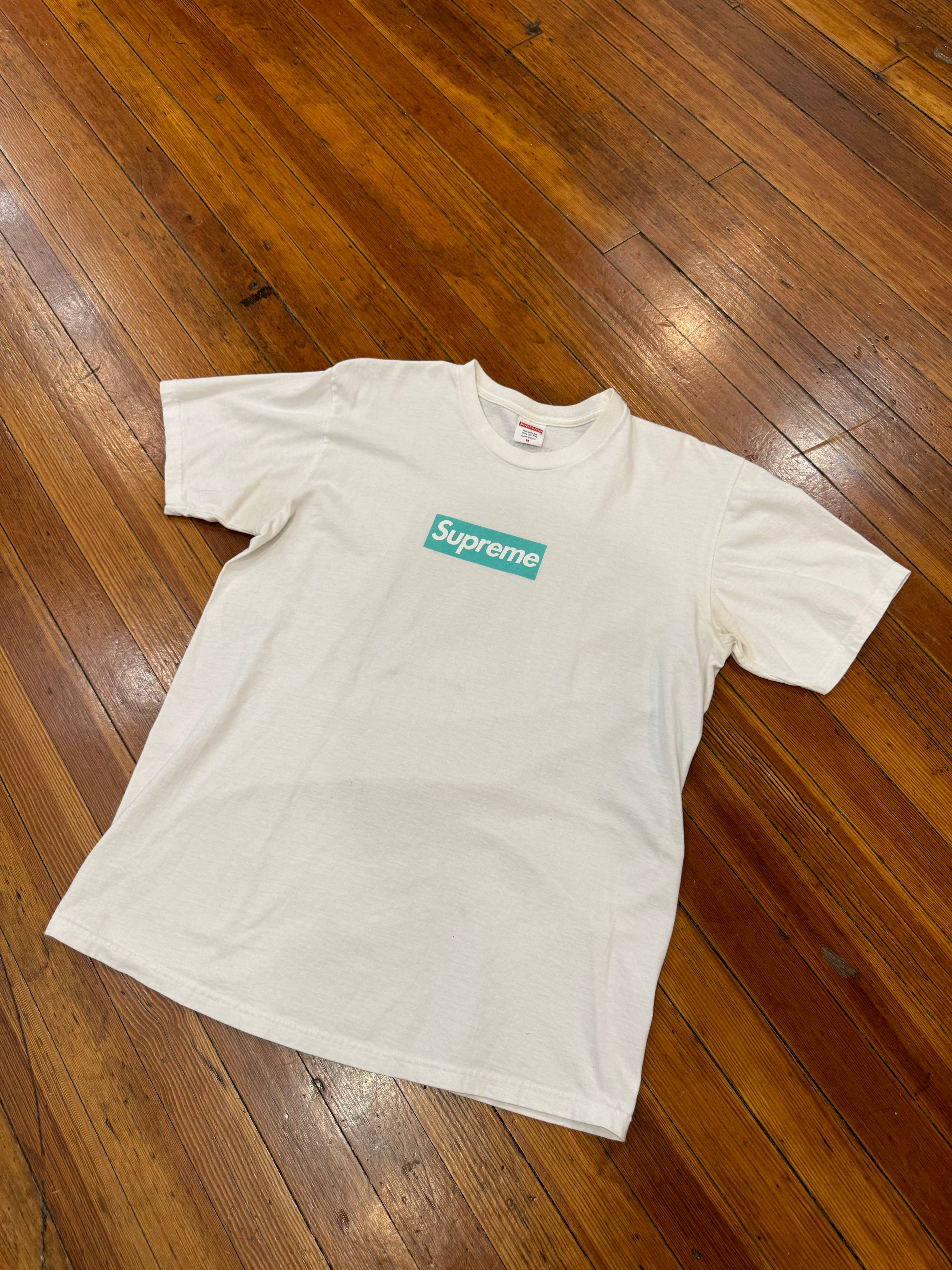 Supreme x Tiffany And Co. Box Logo Tee “White” – 614Sneaker