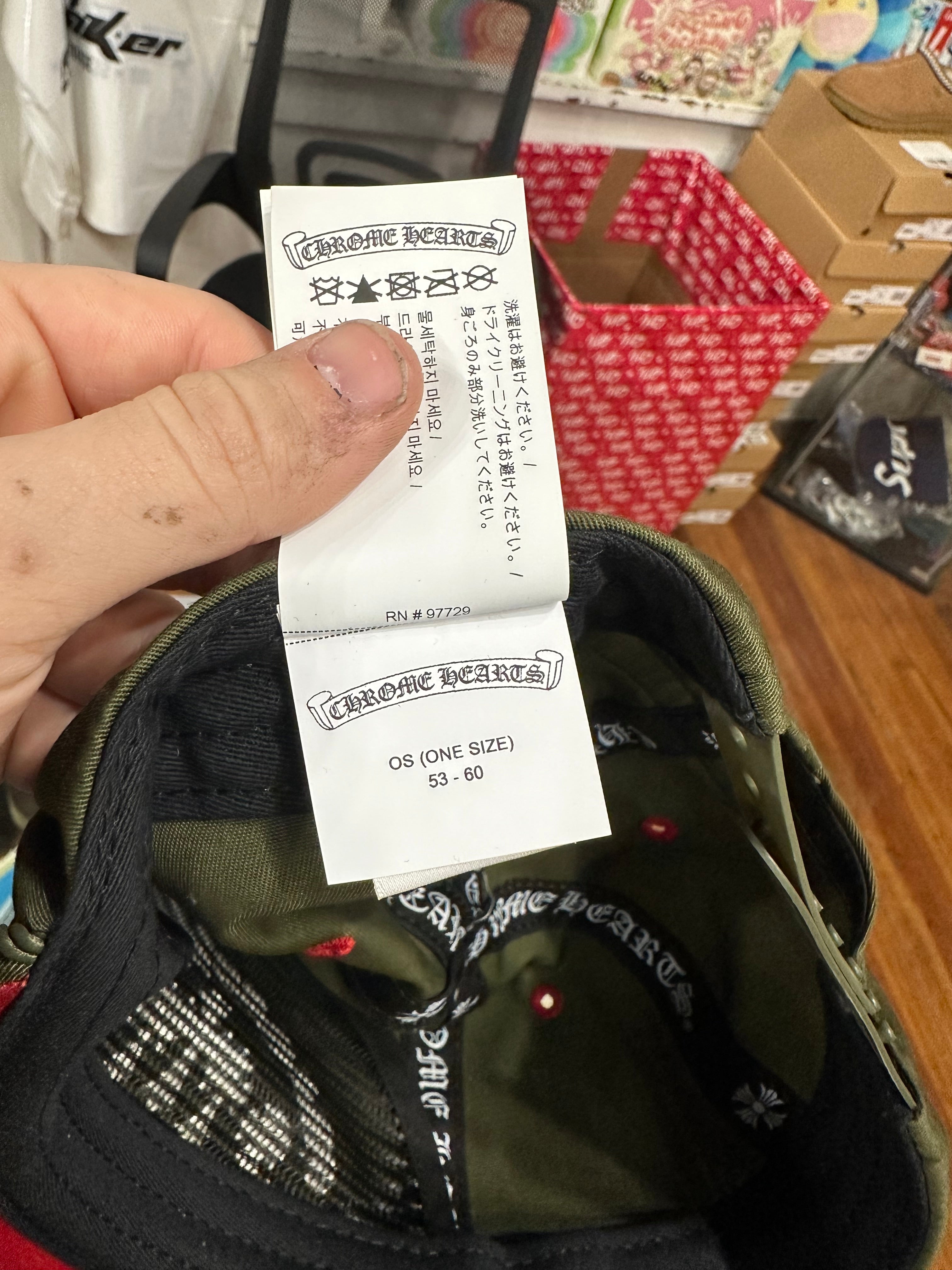 Chrome Hearts Gas Station Hat Army Green