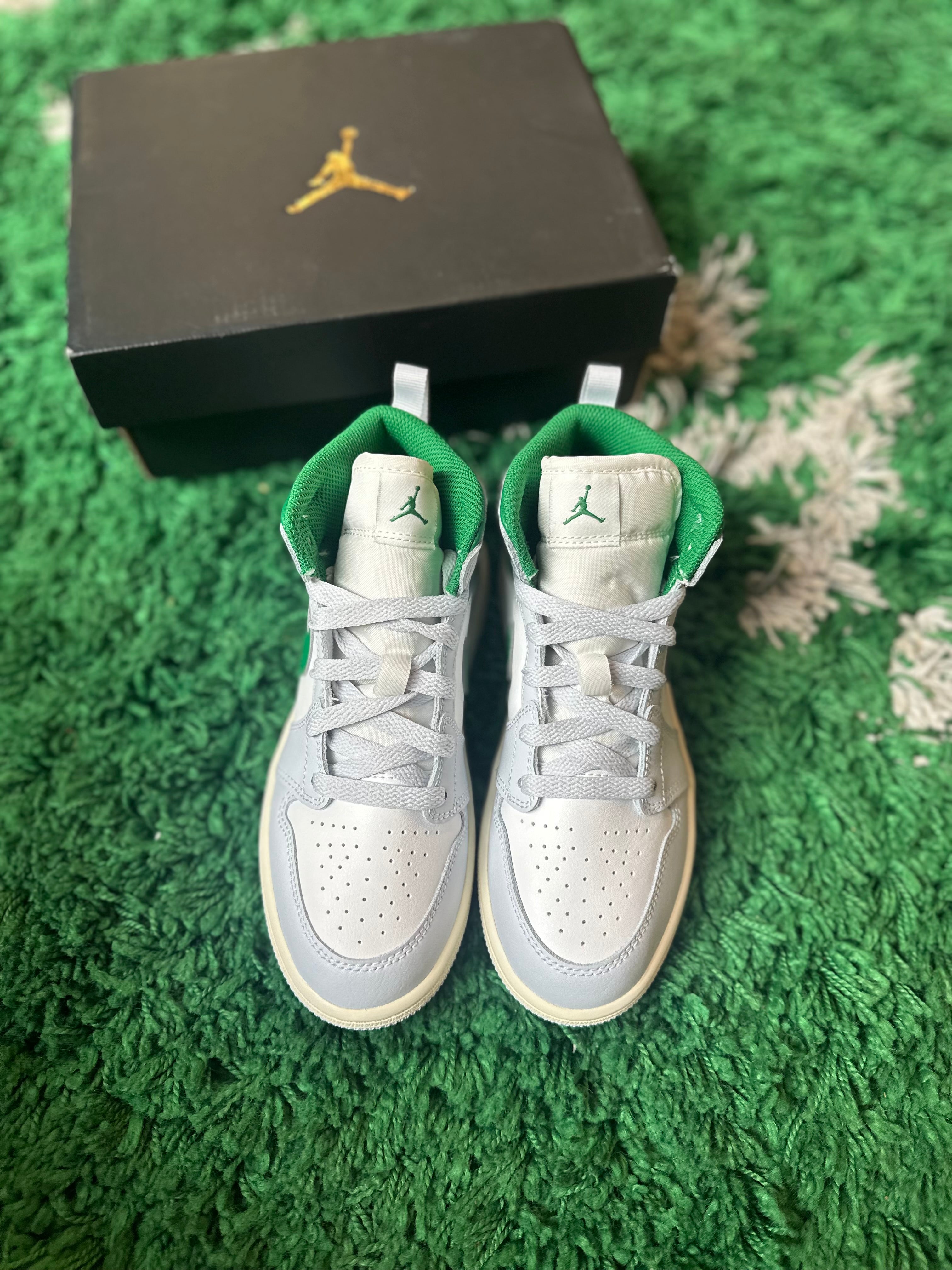 Jordan 1 MID “Summit White Sail Green” PS