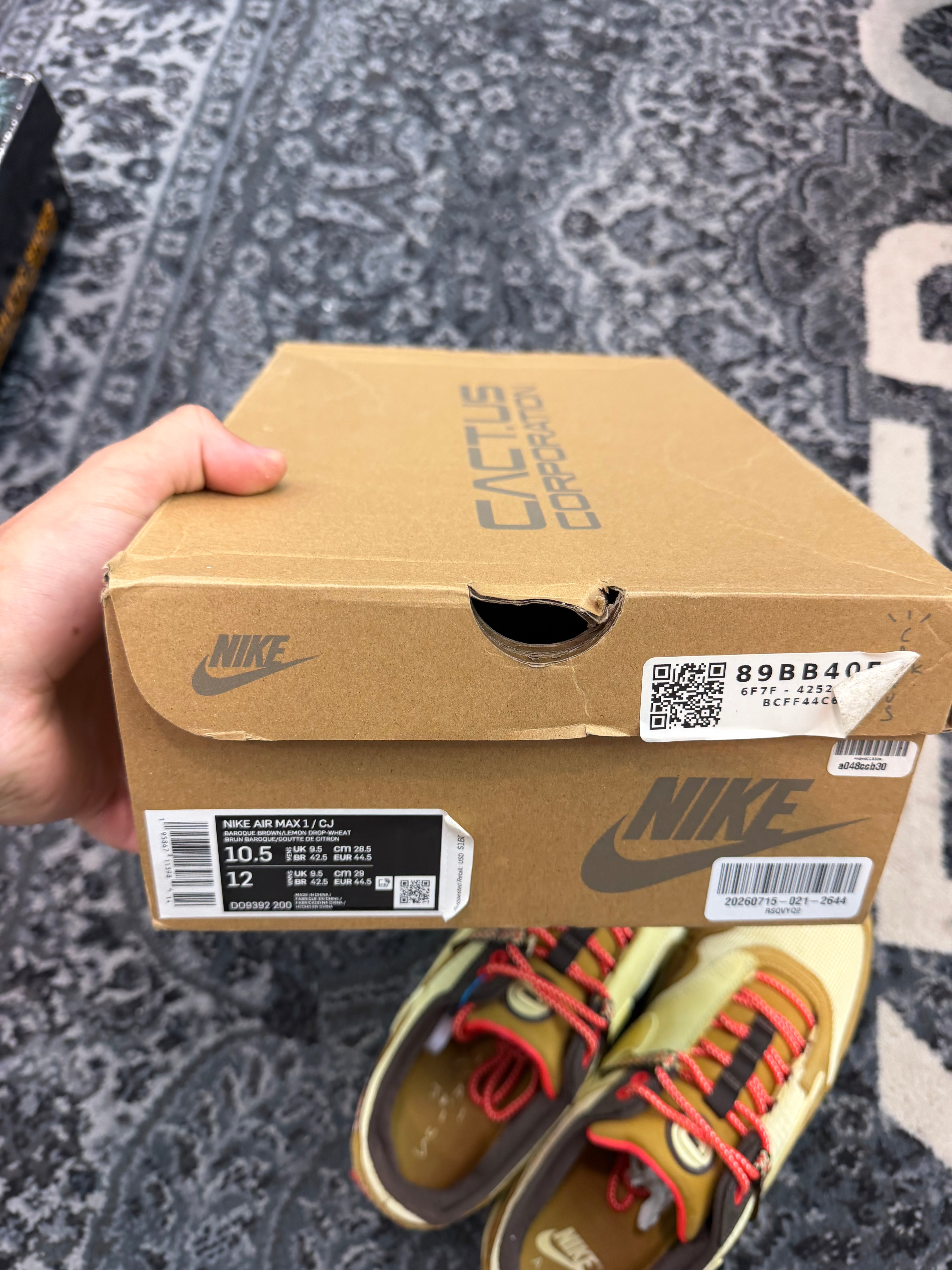 Nike Air Max 1 x Travis Scott “Wheat”
