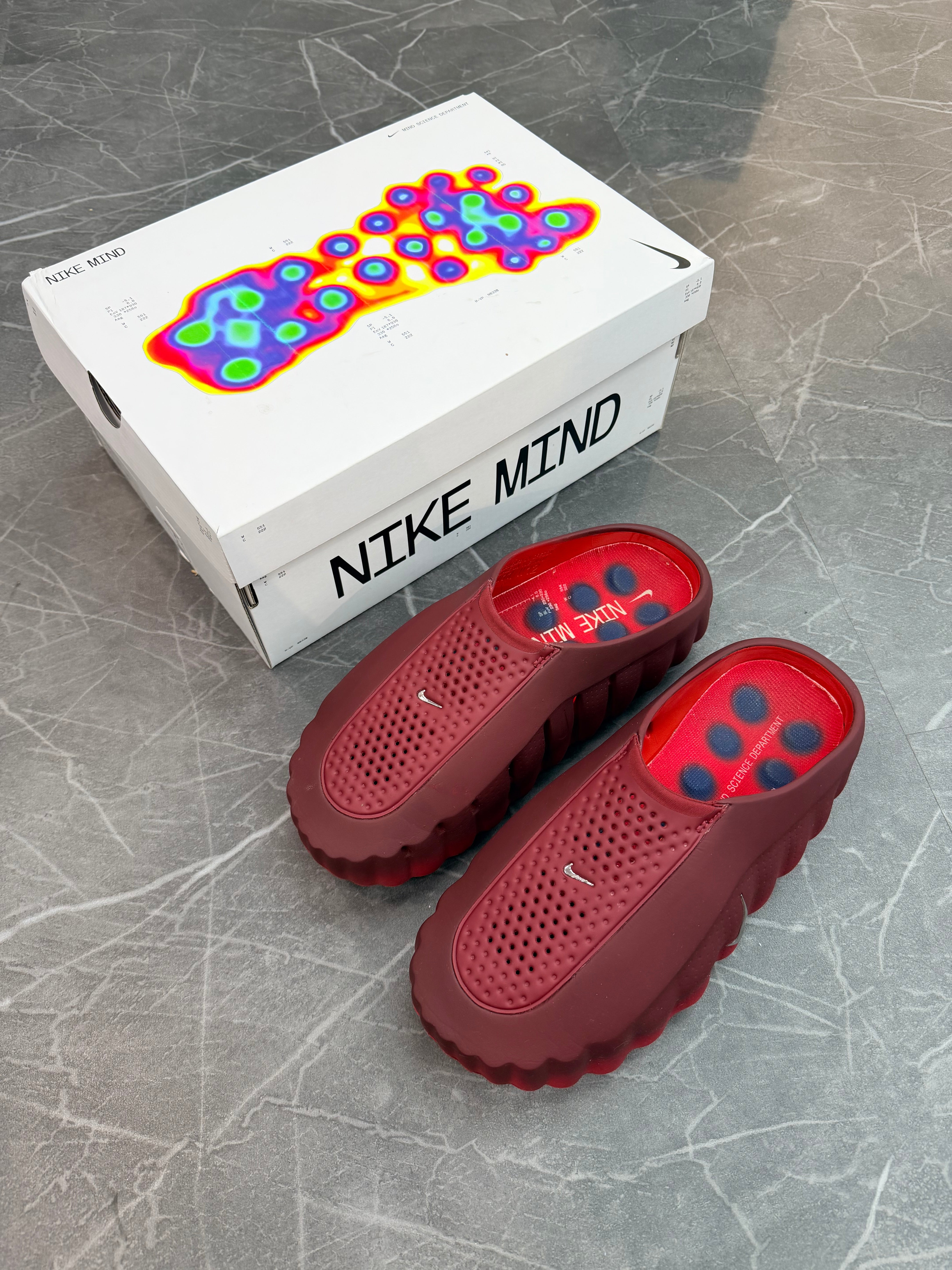 Nike Mind 001 Slide “Team Red University Red”
