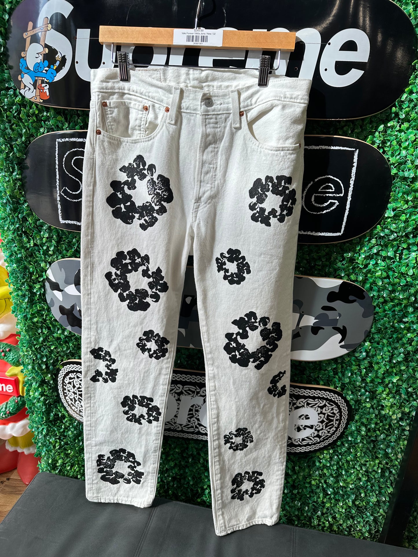 Denim Tears Cotton Wreath Jeans “White” (32)