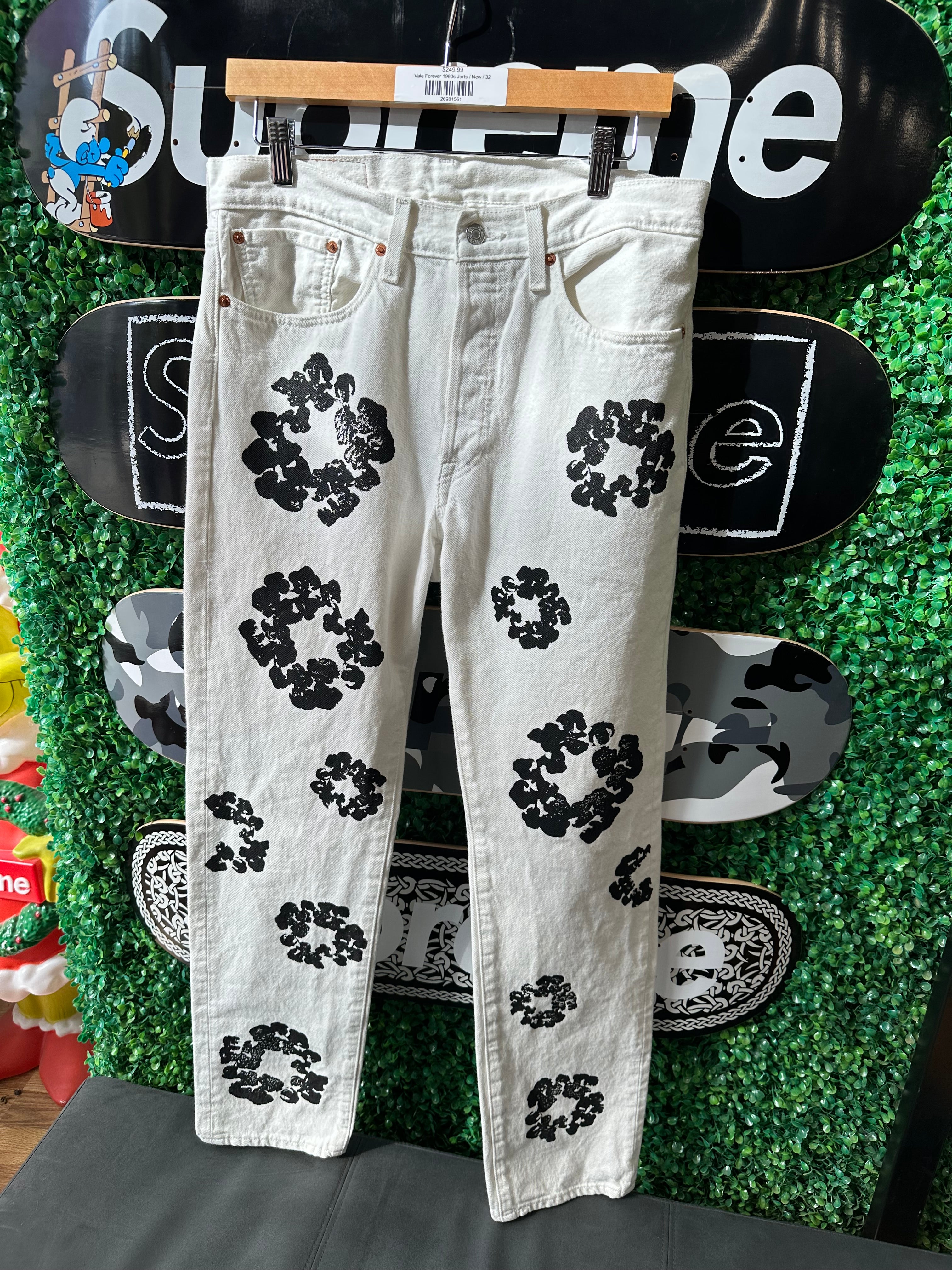 Denim Tears Cotton Wreath Jeans “White” (32)