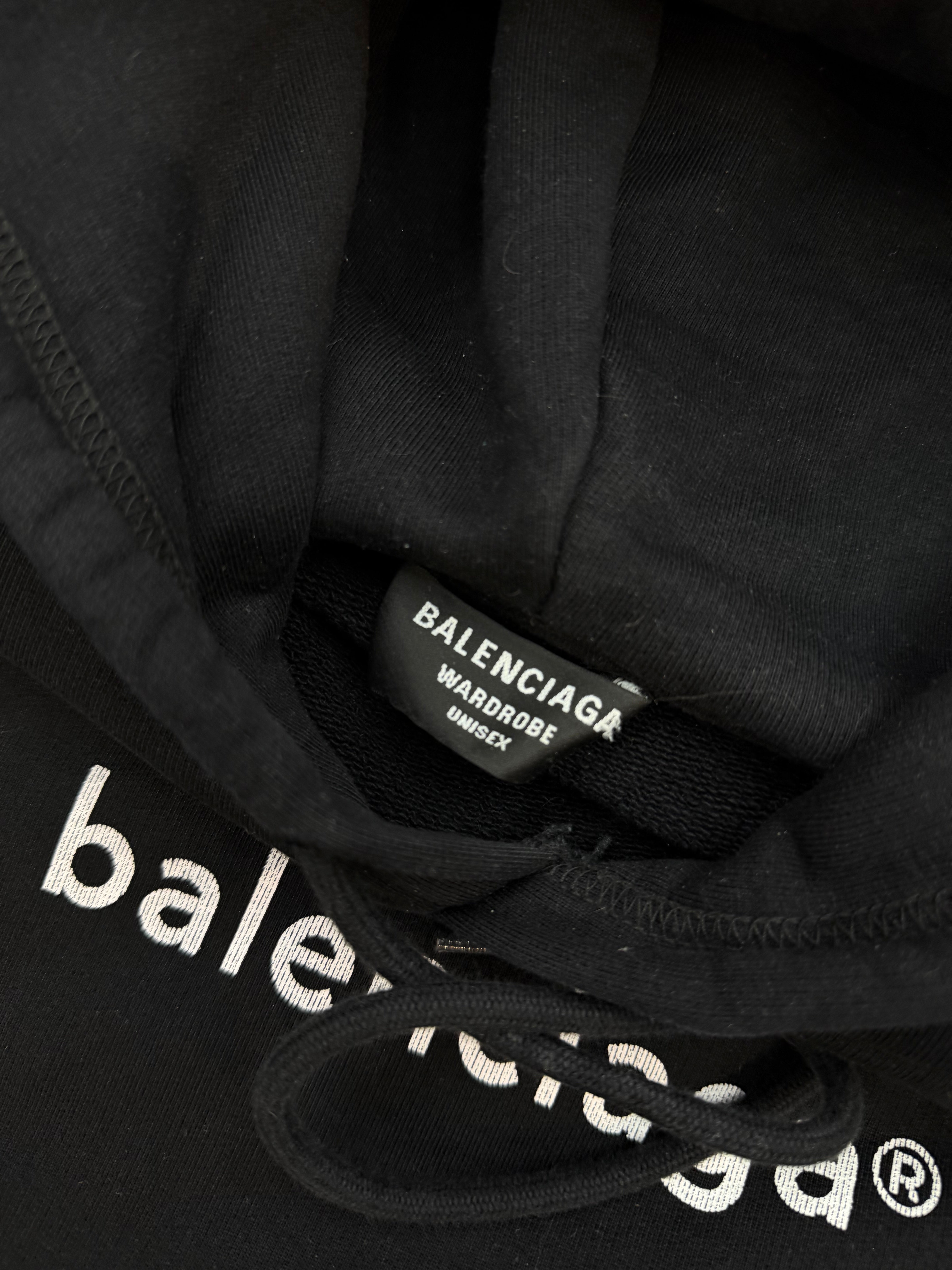 Balenciaga Copyright Hoodie Black