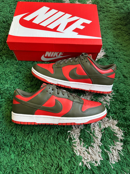 Nike Dunk Low “Mystic Red Cargo Khaki”
