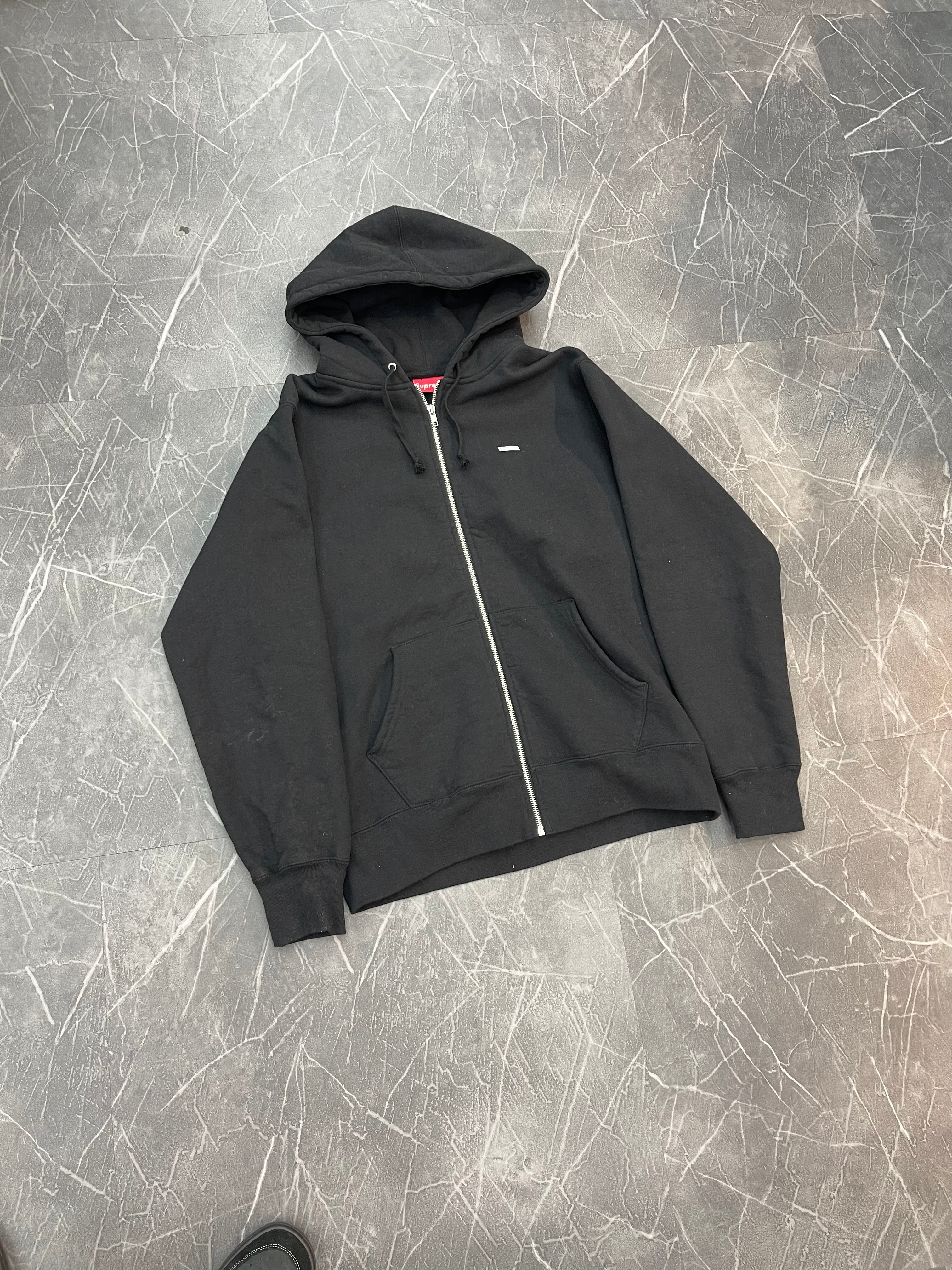 Supreme Small Box Logo Zip Up “Black”