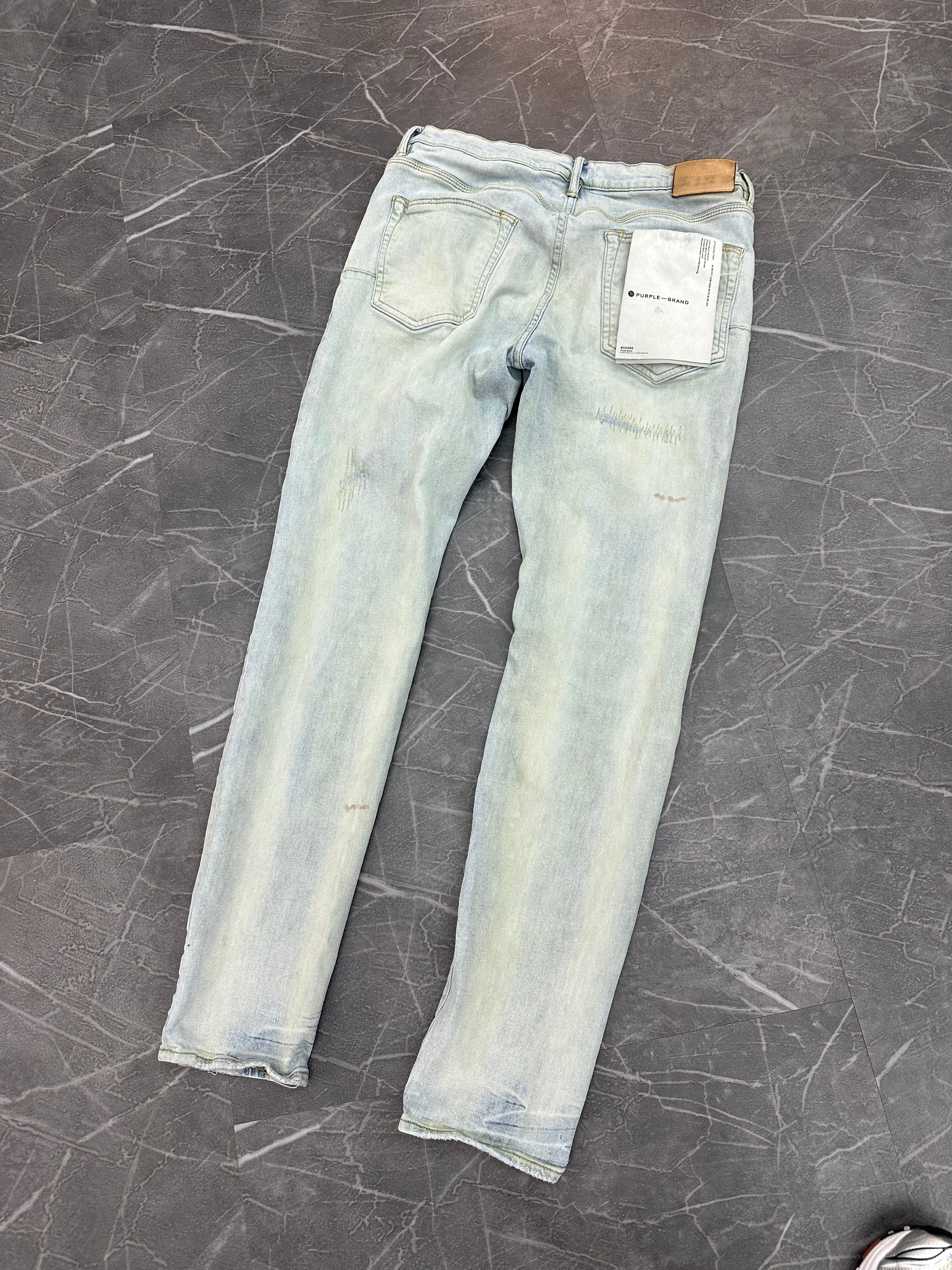 Purple brand jeans Scratch Design Light Denim (36)