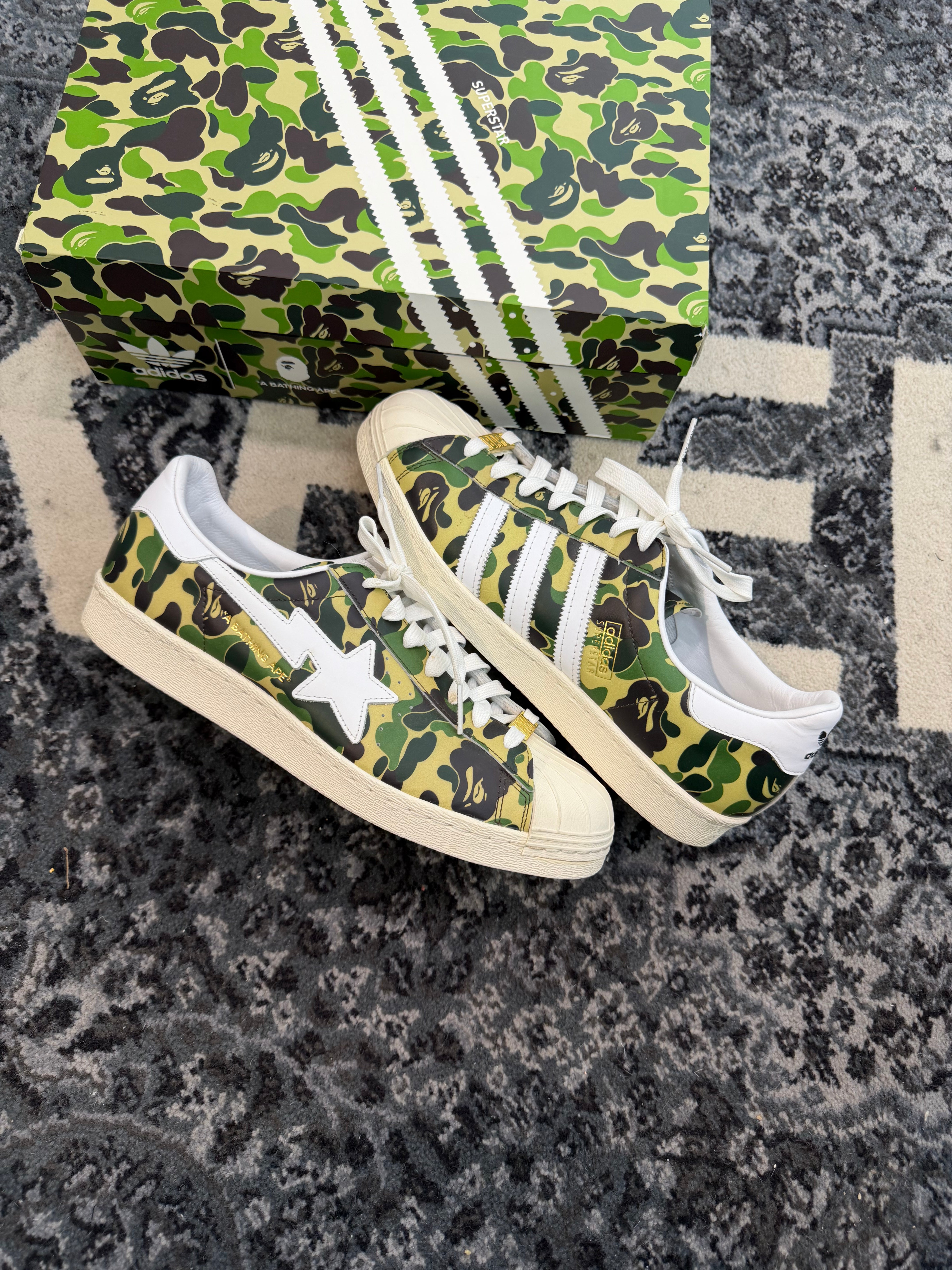 Adidas Superstar x Bape “ABC Camo Green”